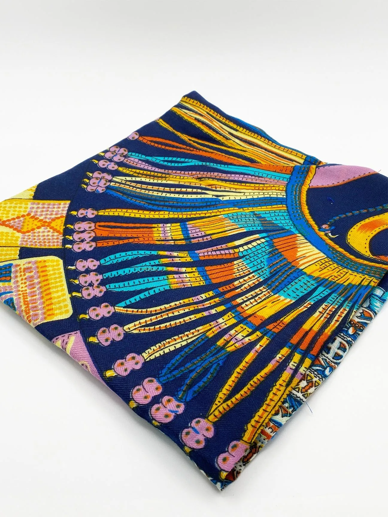 Blue Multi Print Scarf