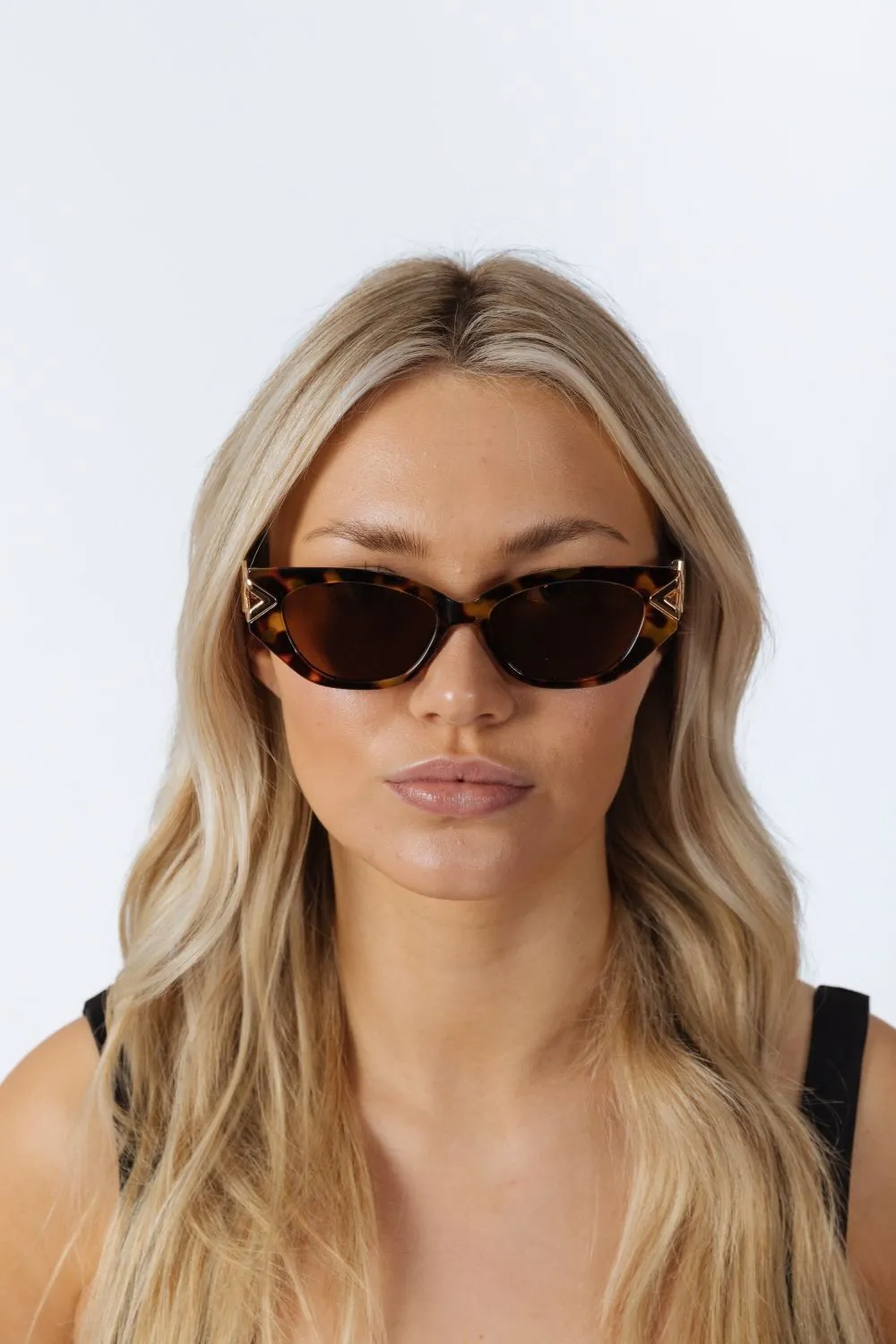 Cat-Eye Sunglasses with Side Detail