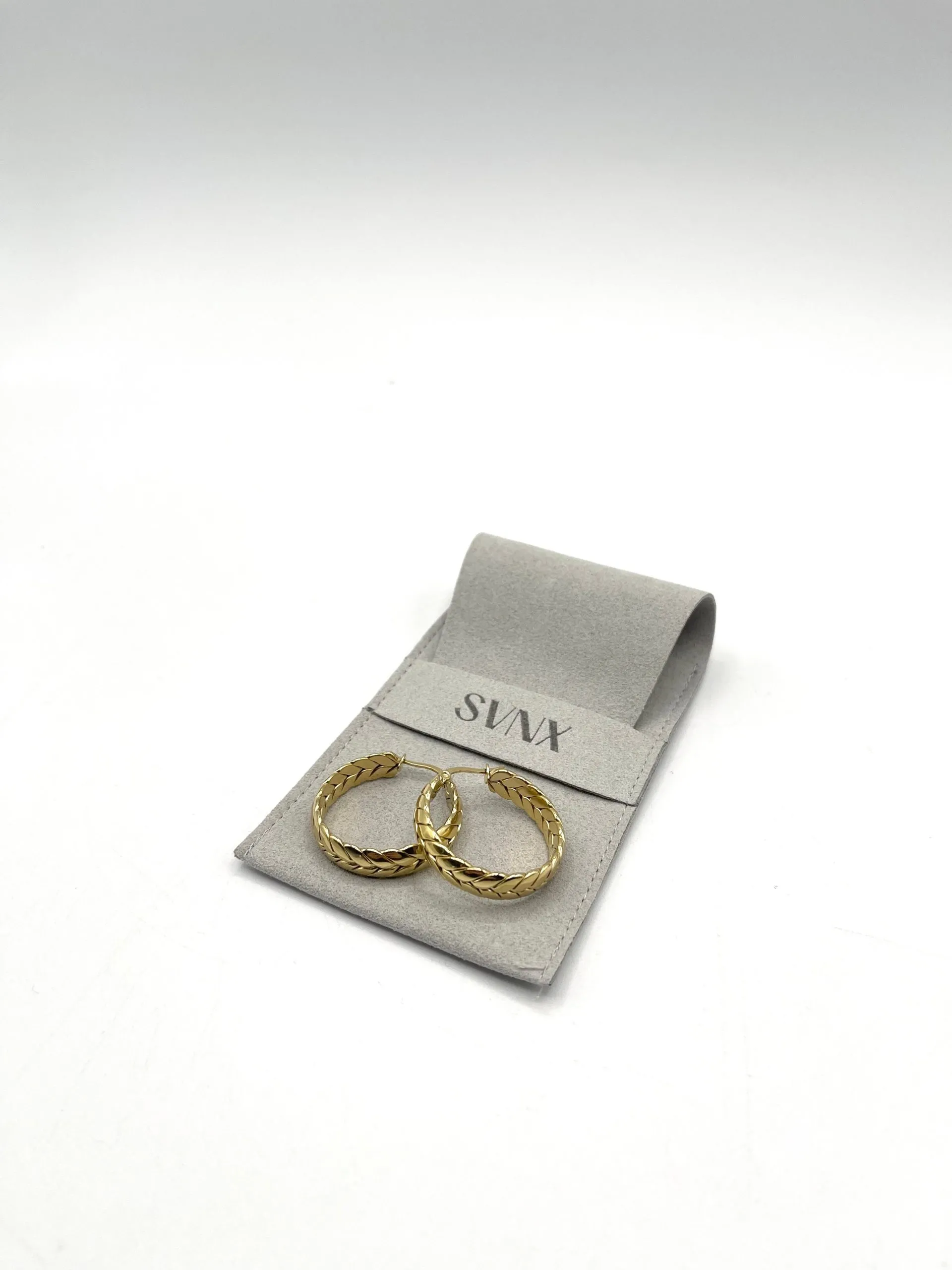 Chunky Braided Hoop Earrings