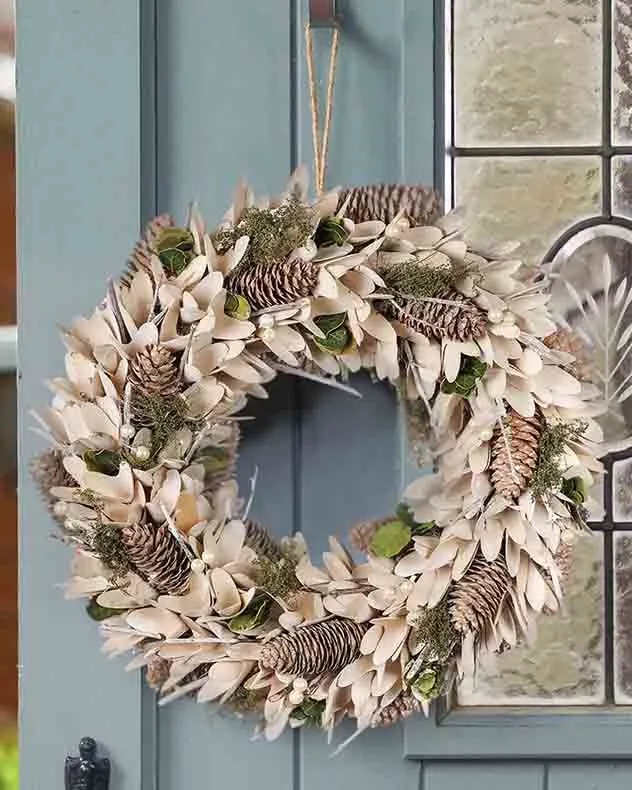Luxury Islington Xmas Door Decoration Winter Autumn Wreath, Christmas Wreath 40cm