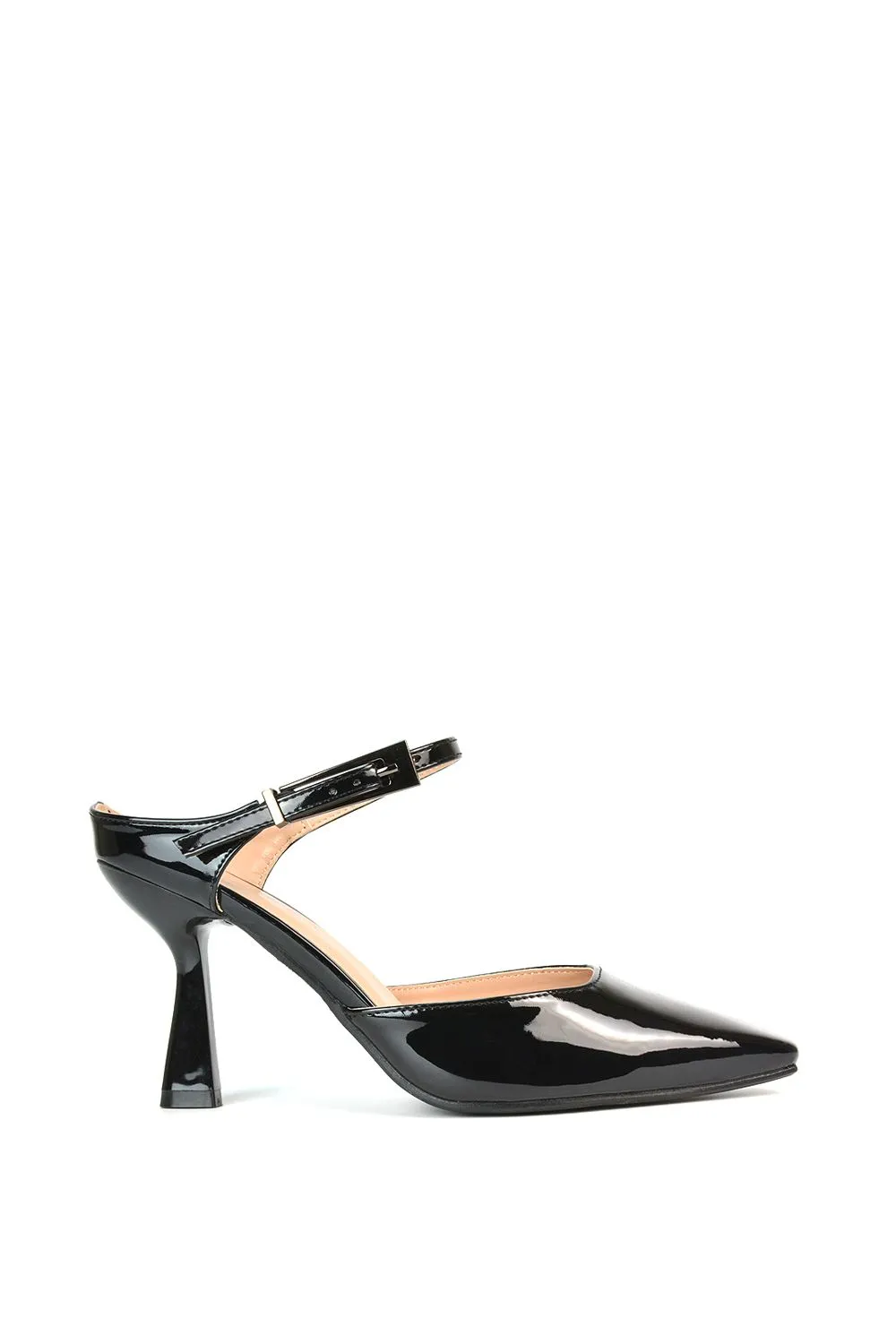 'Daisy-May' Stiletto High Heel Slip On Pointed Toe Court Shoes