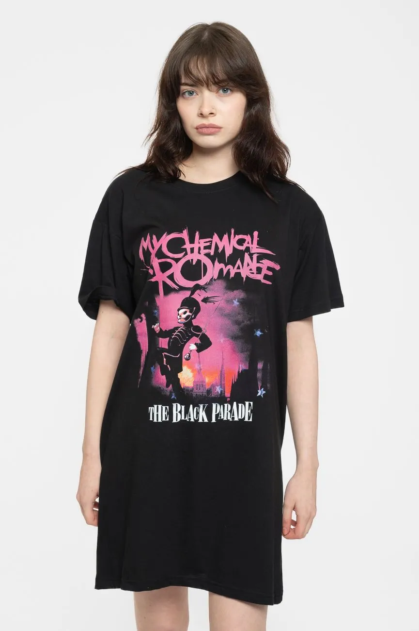Black Parade March T Shirt Dress
