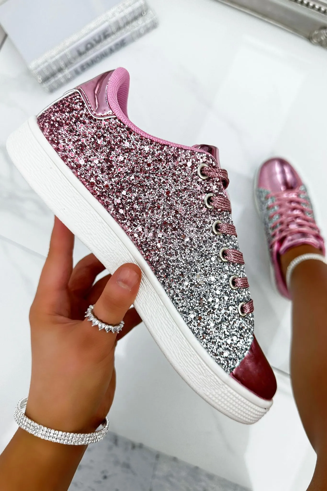 Glitter Ombre Trainers