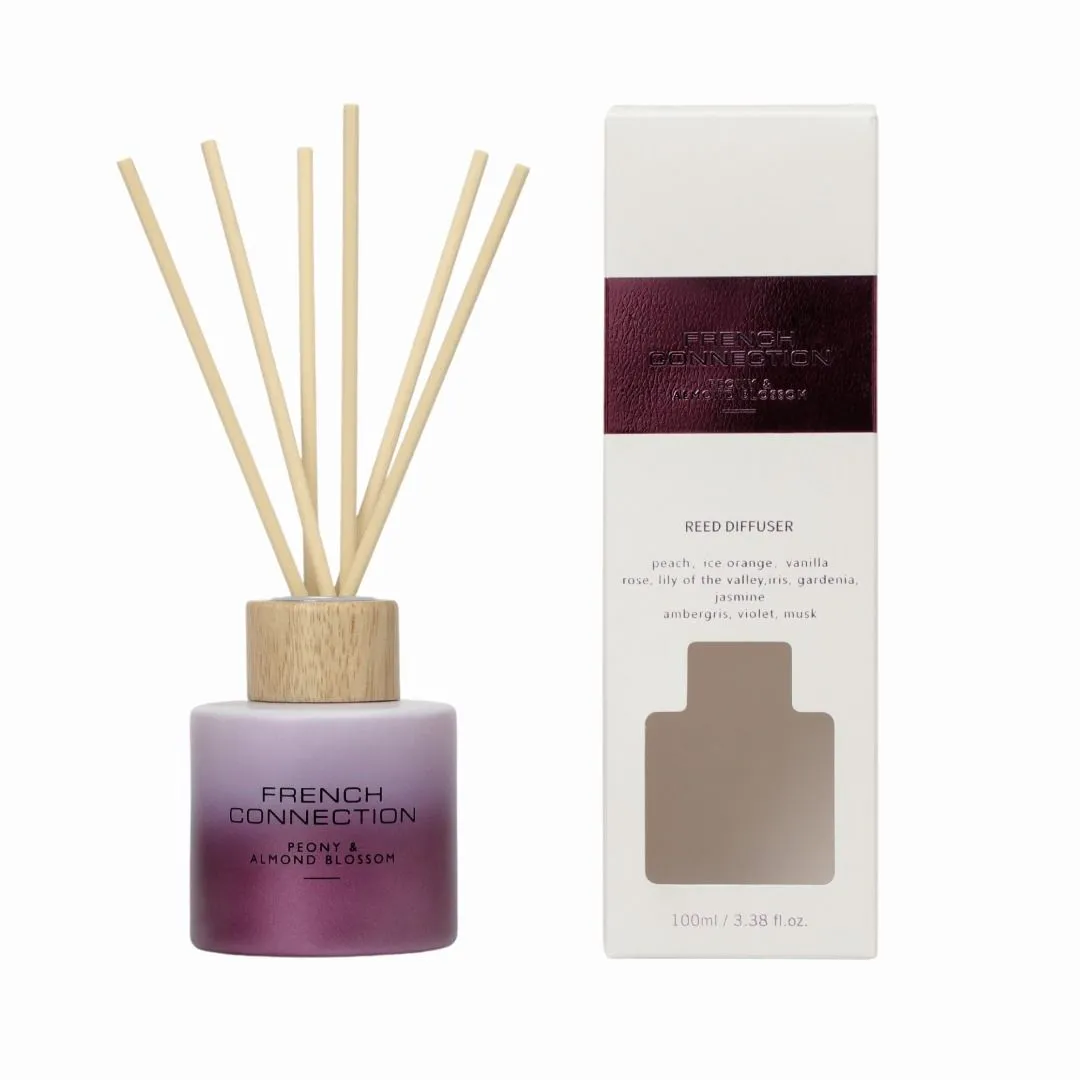 Peony & Almond Blossom Reed Diffuser 100ML Ombre Design