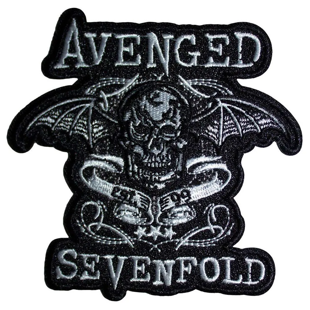 Deathbat Banner Cut-Out Woven Patch