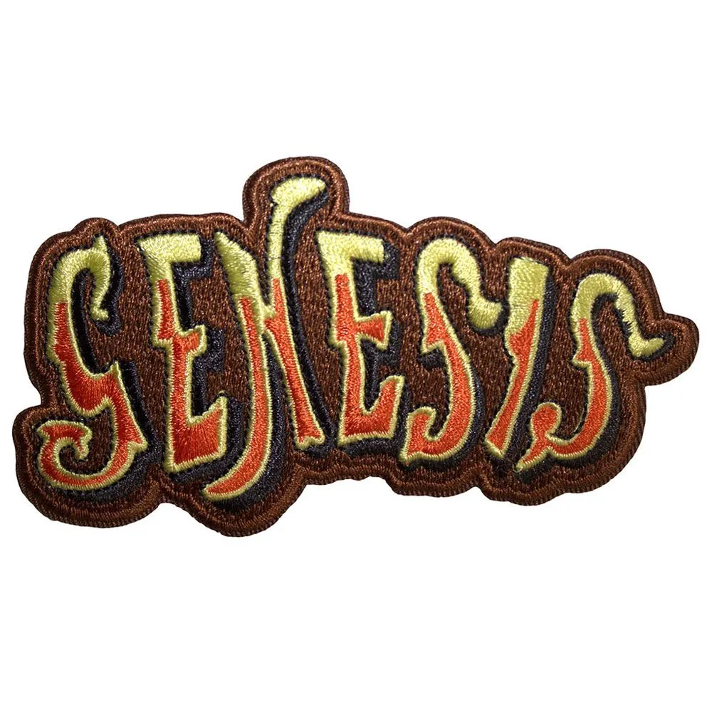 Classic Logo Cut Out Orange Woven Patch