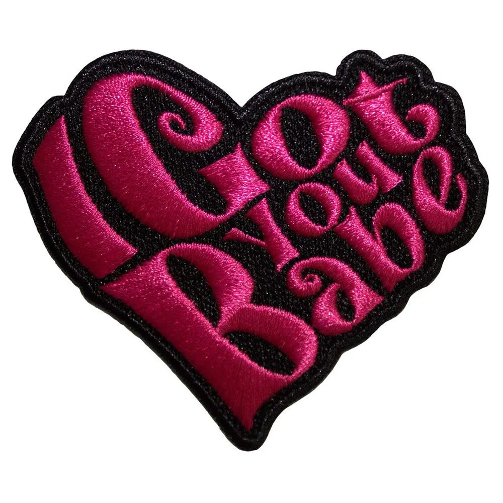 I Got You Babe Heart Woven Patch