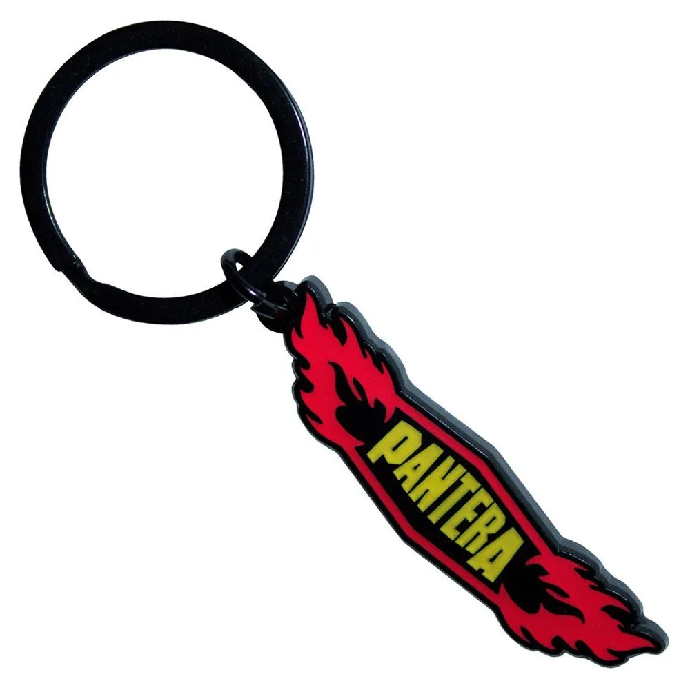 Flames Band Logo Keyring Keychain