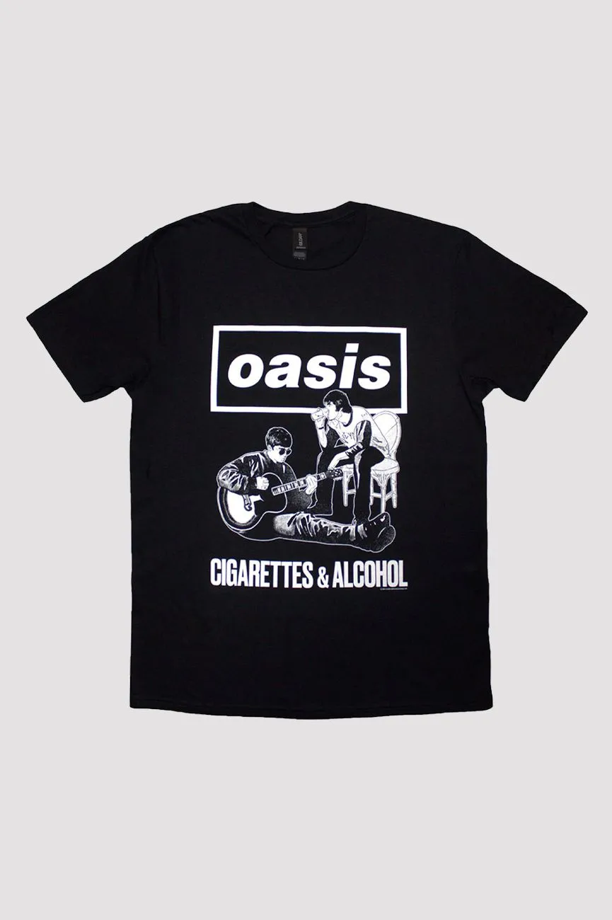 Cigarettes And Alcohol Illustration Mono T Shirt