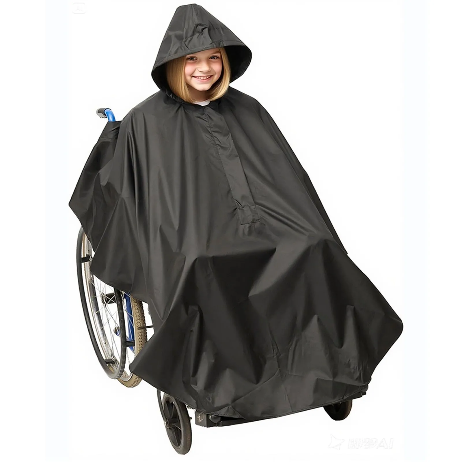 Wheelchair Waterproof Poncho Rain Cover With Hood
