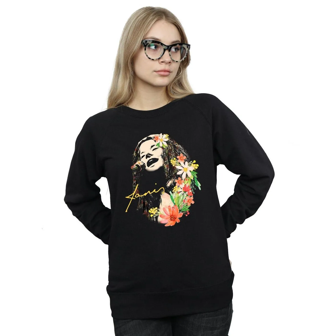 Floral Pattern Sweatshirt