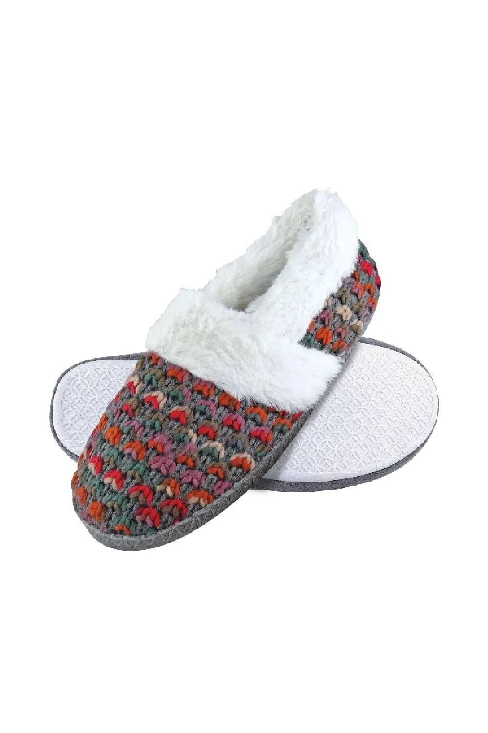 Soft Fluffy Plush Winter Warm Luxury Knitted House Slippers
