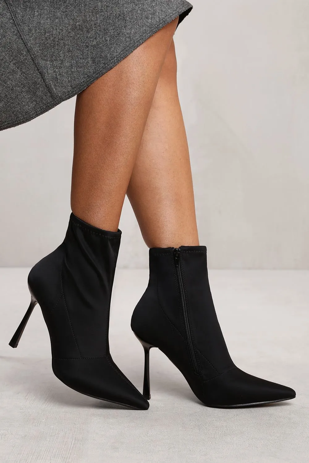 'Nixi' High Heel Ankle Boot With Side Zip