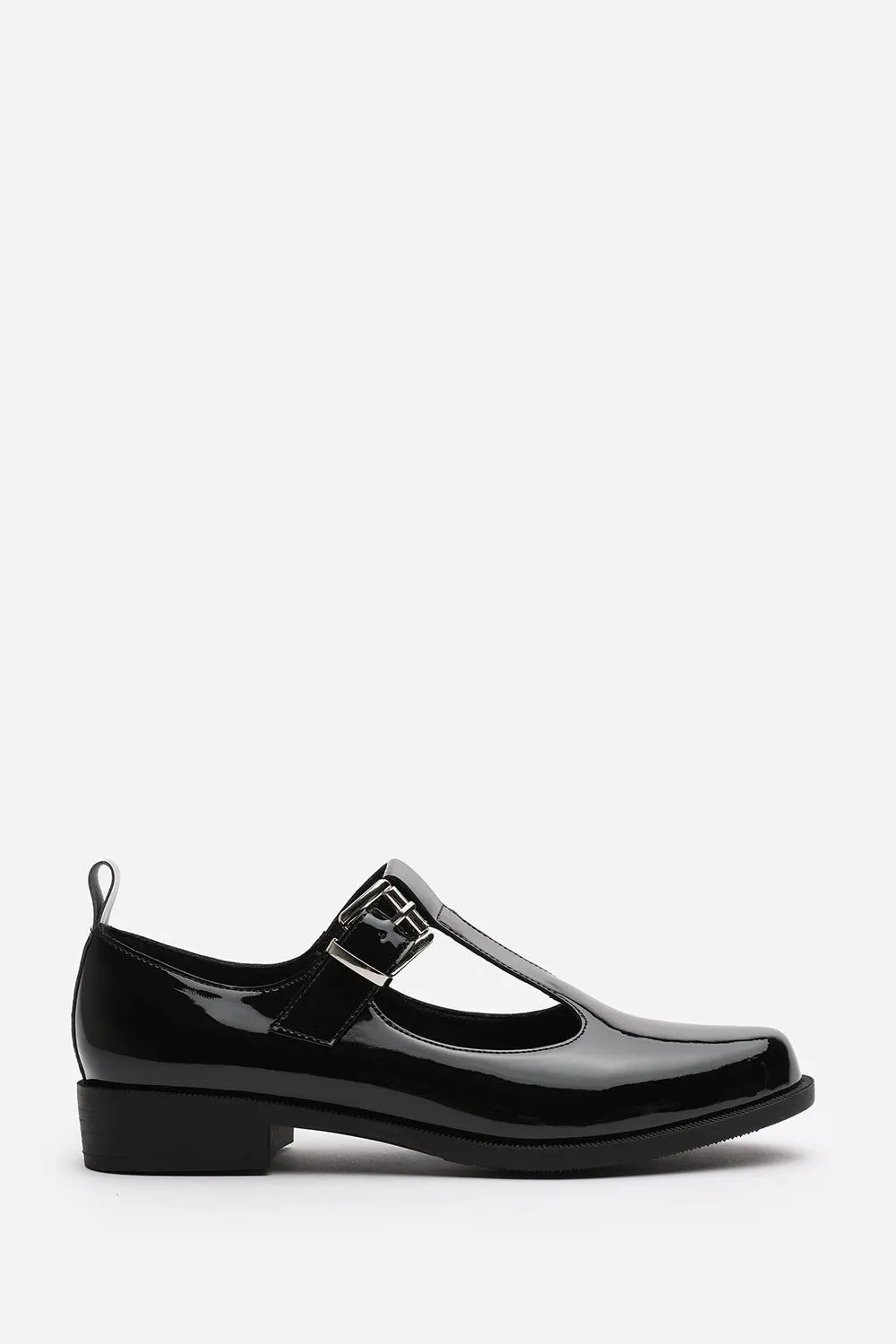 'Piper' Mary Jane Loafers With Buckle Strap
