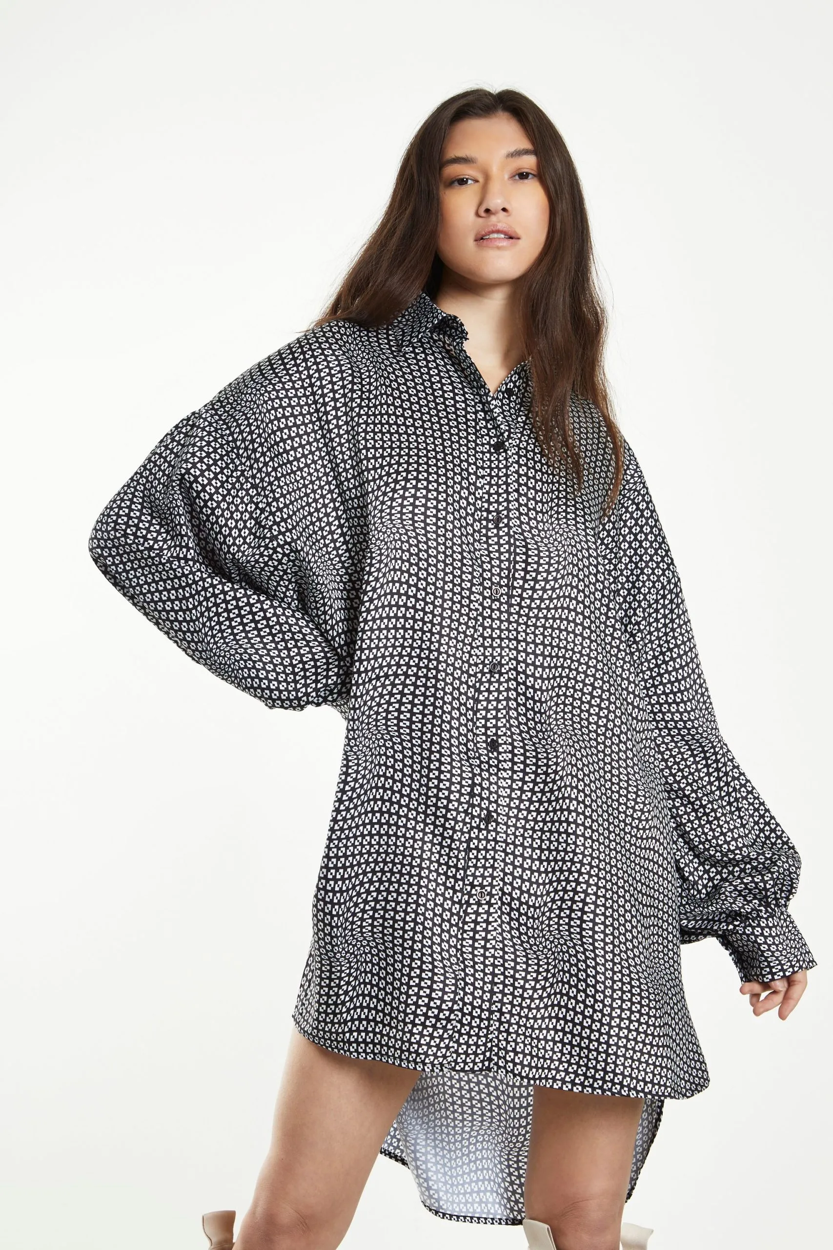 Hi-Low Shirt Dress