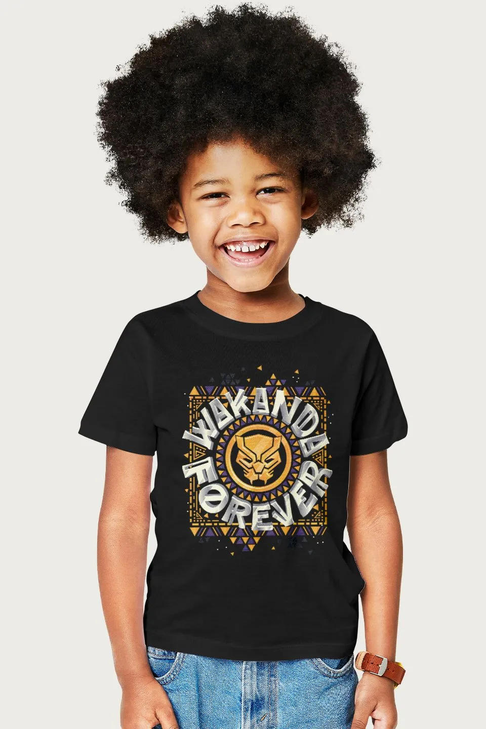 Marvel Black Panther Circle Logo Wakanda Forever