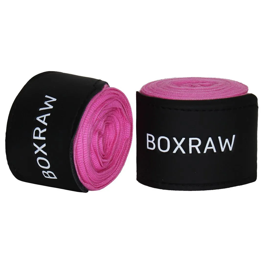 4.5m Premium Stretch Cotton Blend Neon Pink Hand Wraps