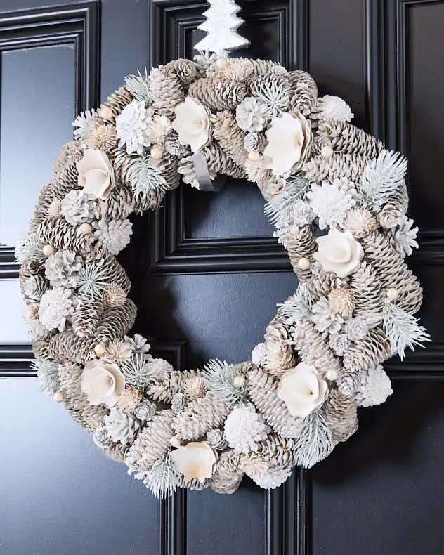 Giant Morning Frost Xmas Summer Door Wreath Spring Wreath 30cm