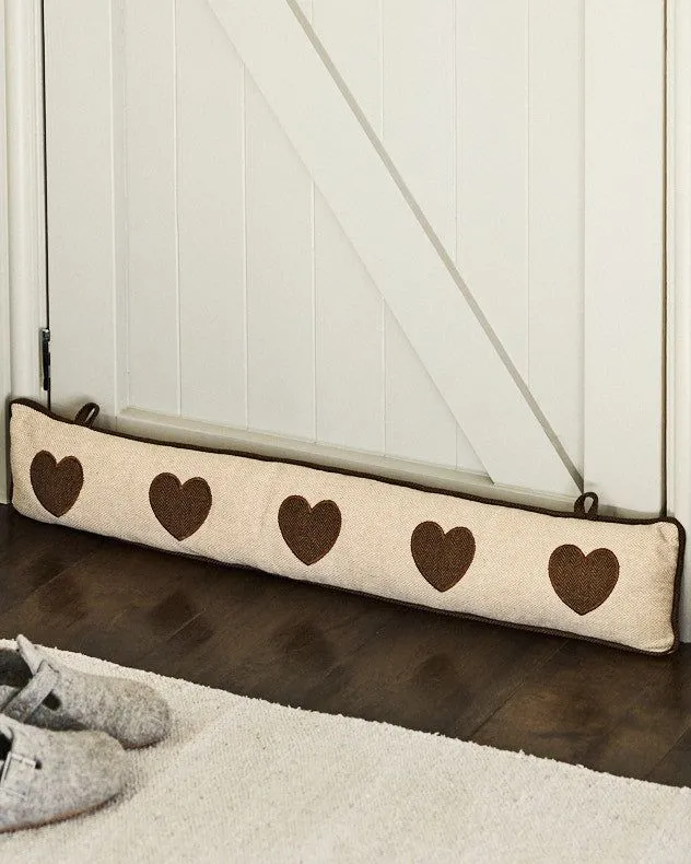 Traditional Delphina Heart Decorative Door Stop Draft Excluder