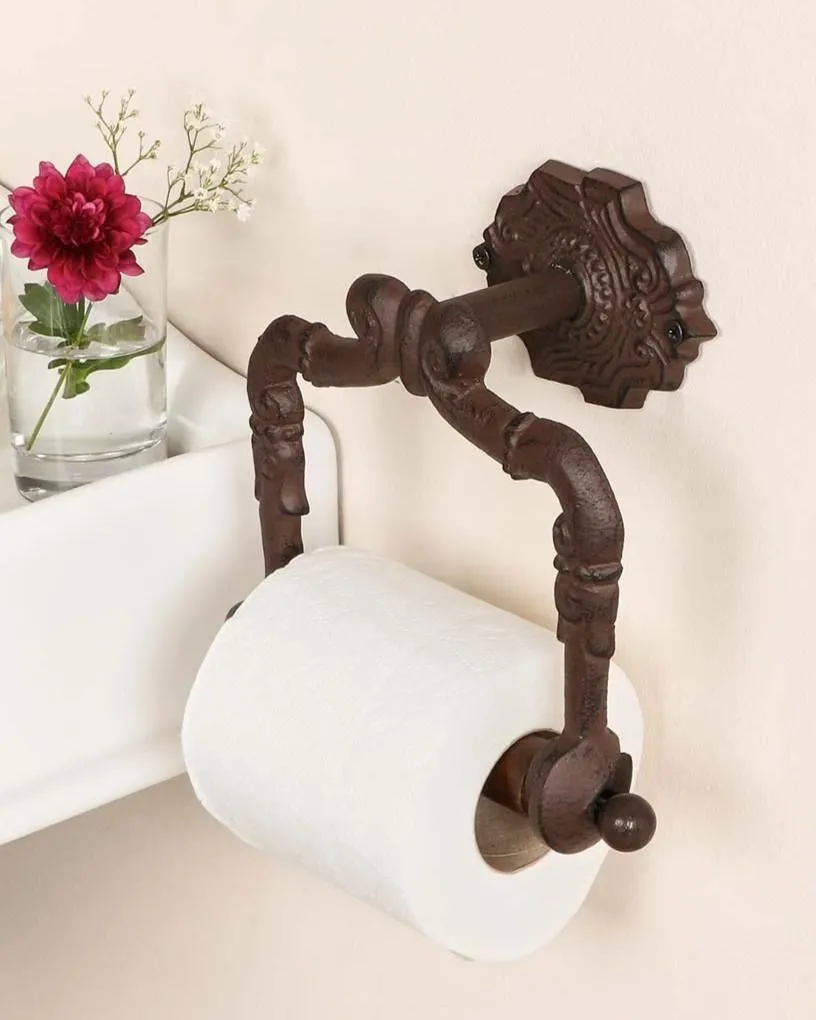 Cast Iron Wall Mounted Bathroom Toilet Paper Roll Holder