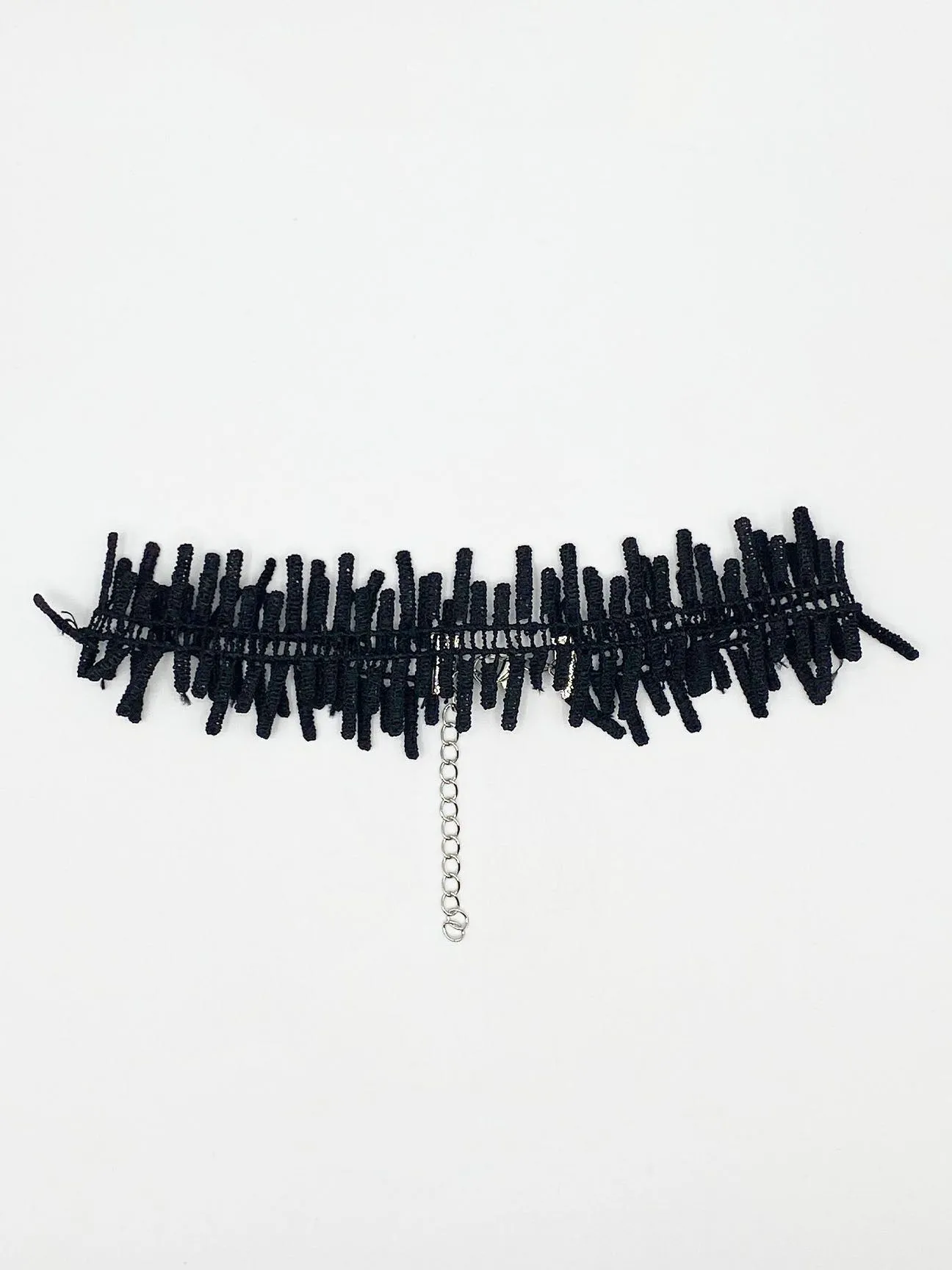 Corded Zig Zag Ladder Effect Choker