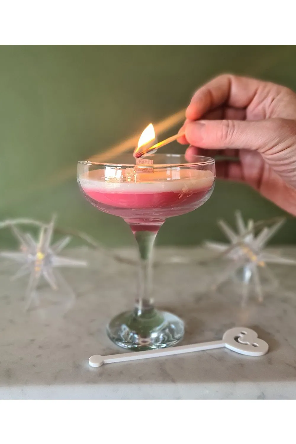 Vegan Handmade Scented Cosmopolitan Cocktail Candle