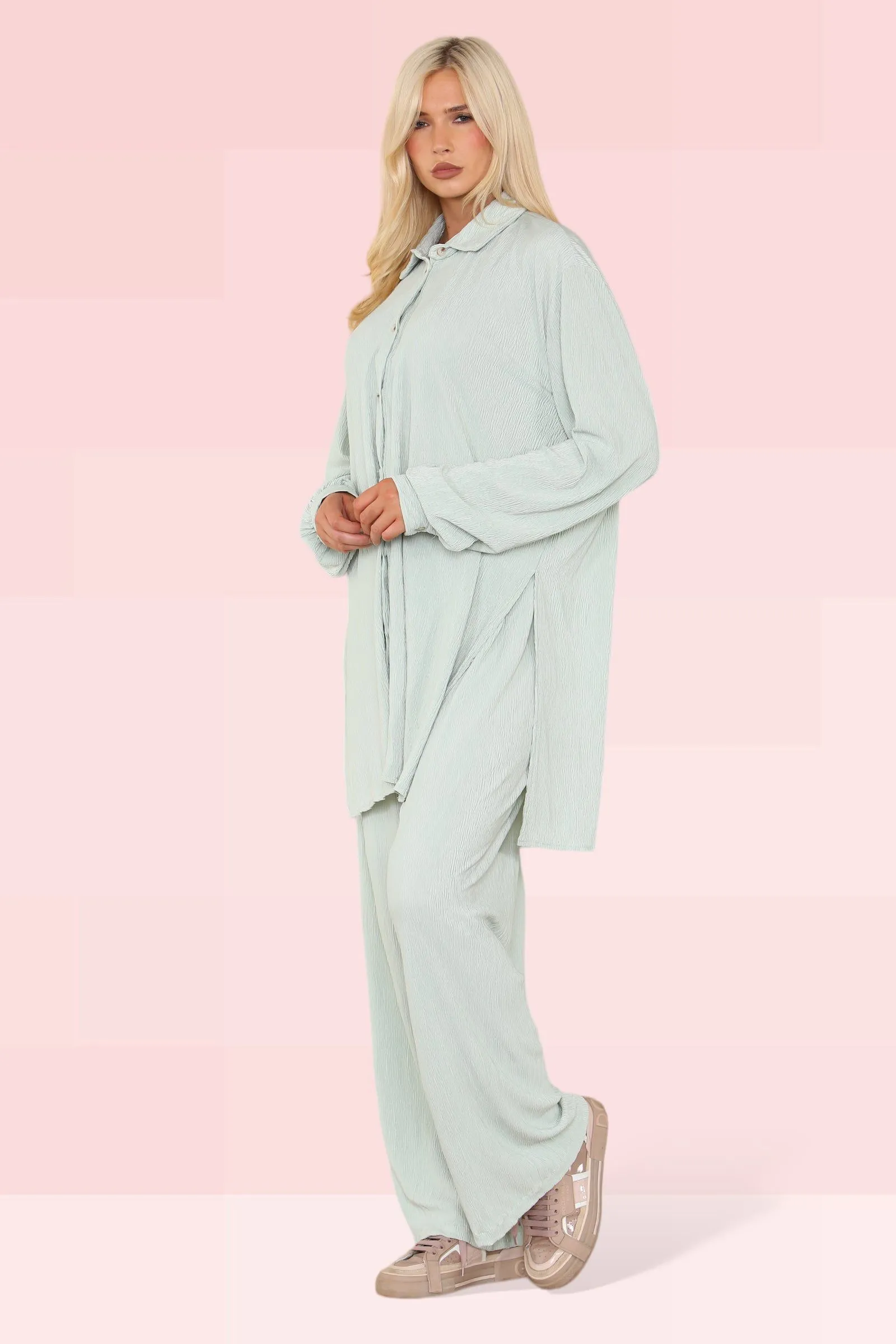 2 Piece Set Trousers and Shirt Oversized