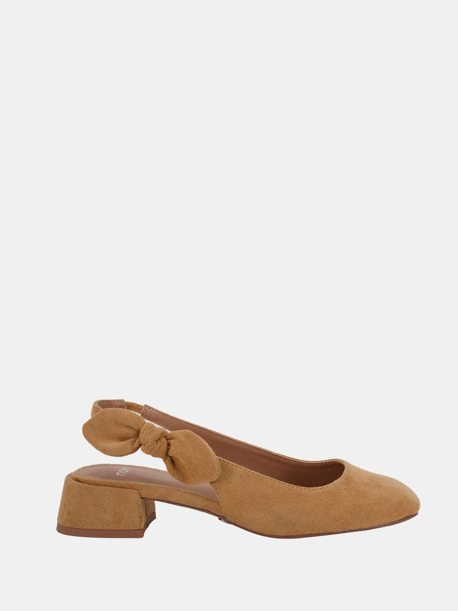 'Claudia' Bow Low Block Slingback