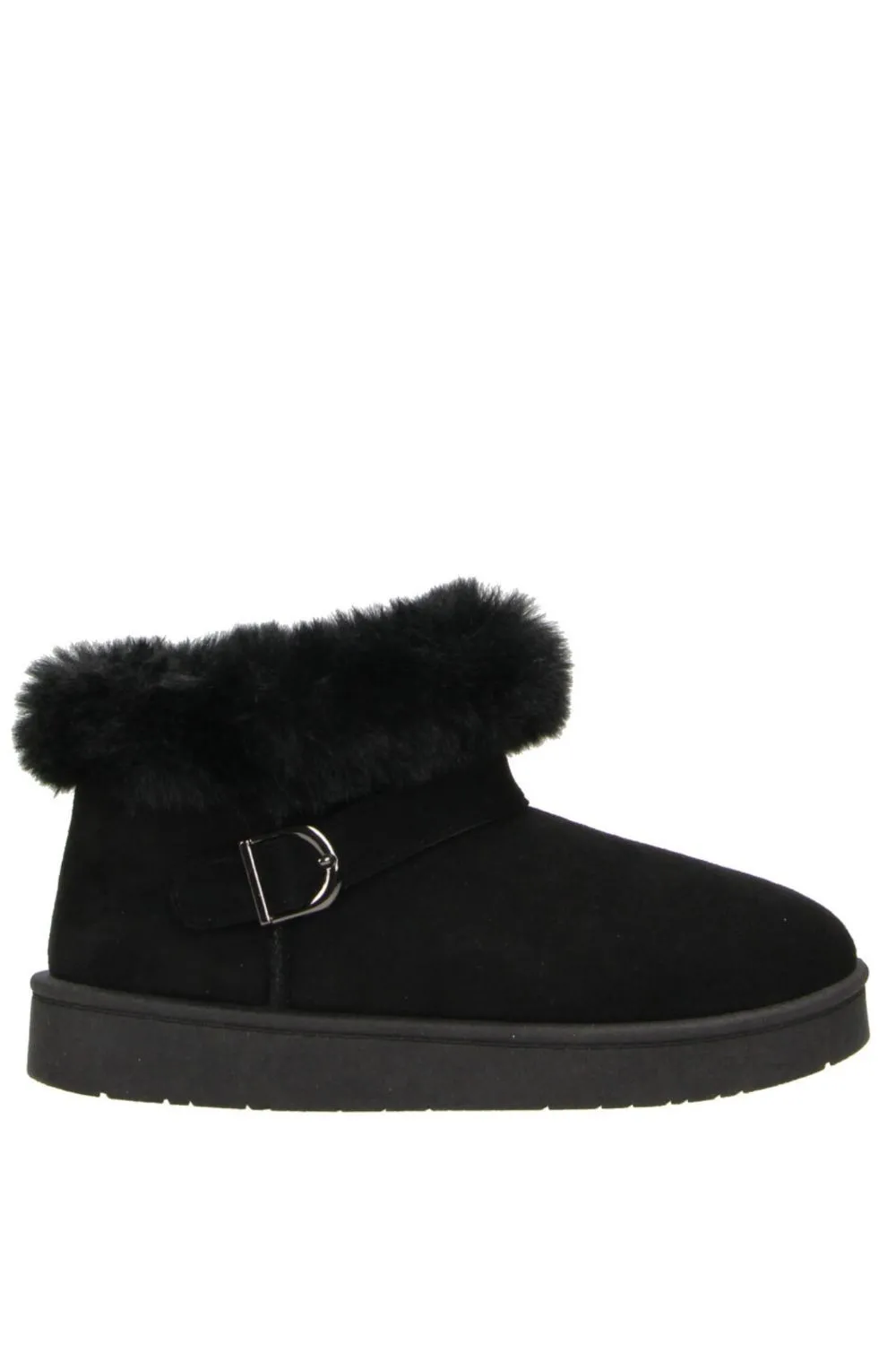 'Lark' Faux Fur Buckle Ankle Boot
