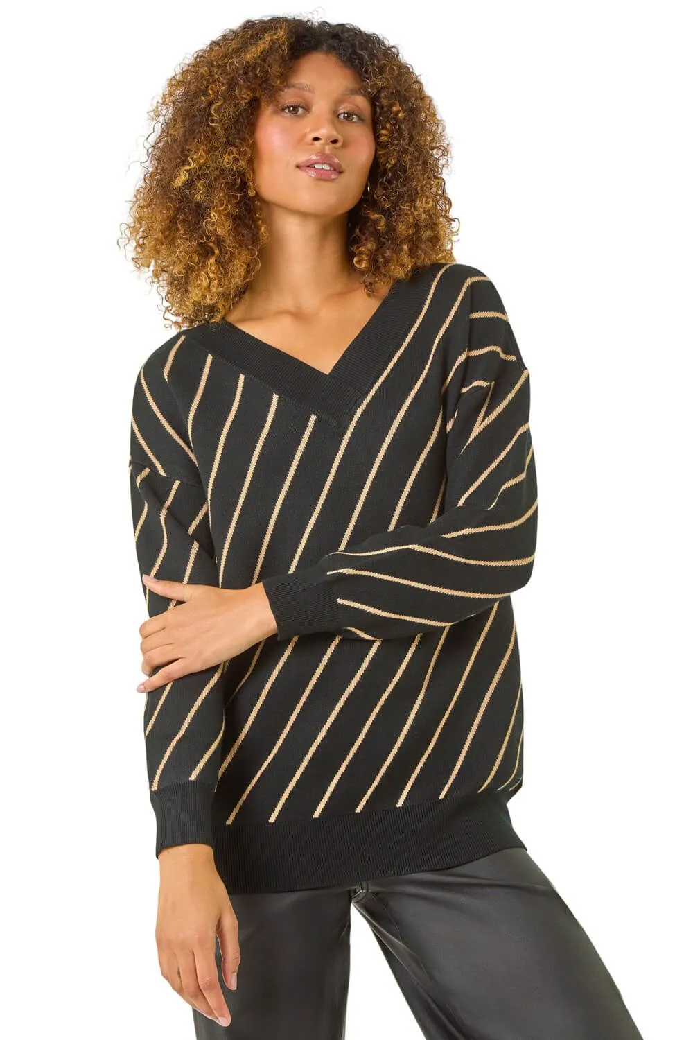 Horizontal Stripe Knit Jumper