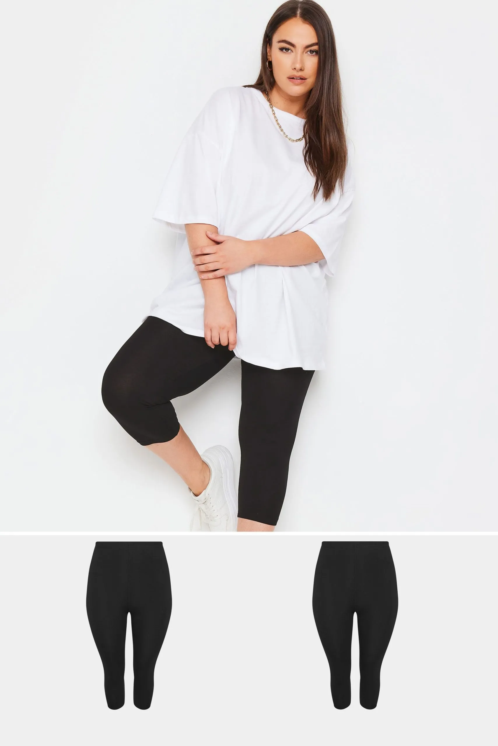 2 Pack Cropped Length Leggings
