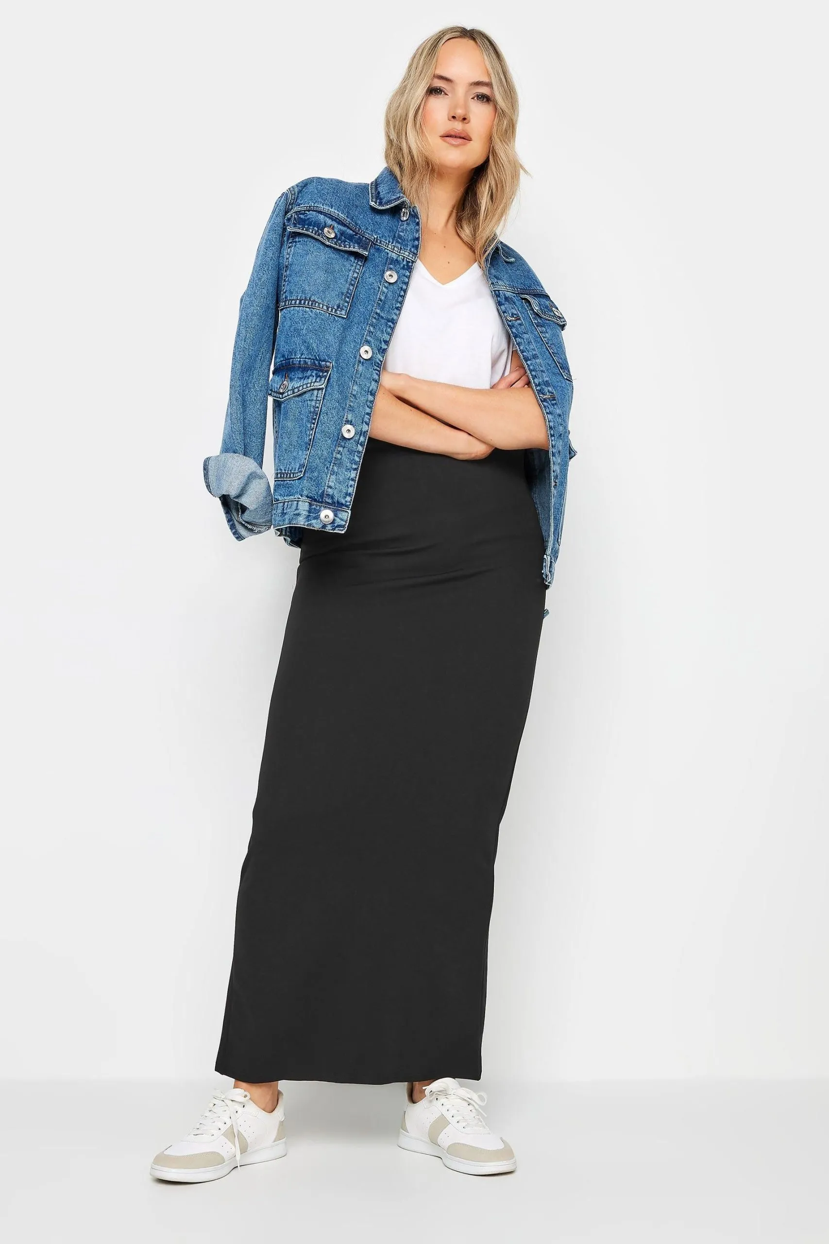 Tall Maxi Scuba Tube Skirt