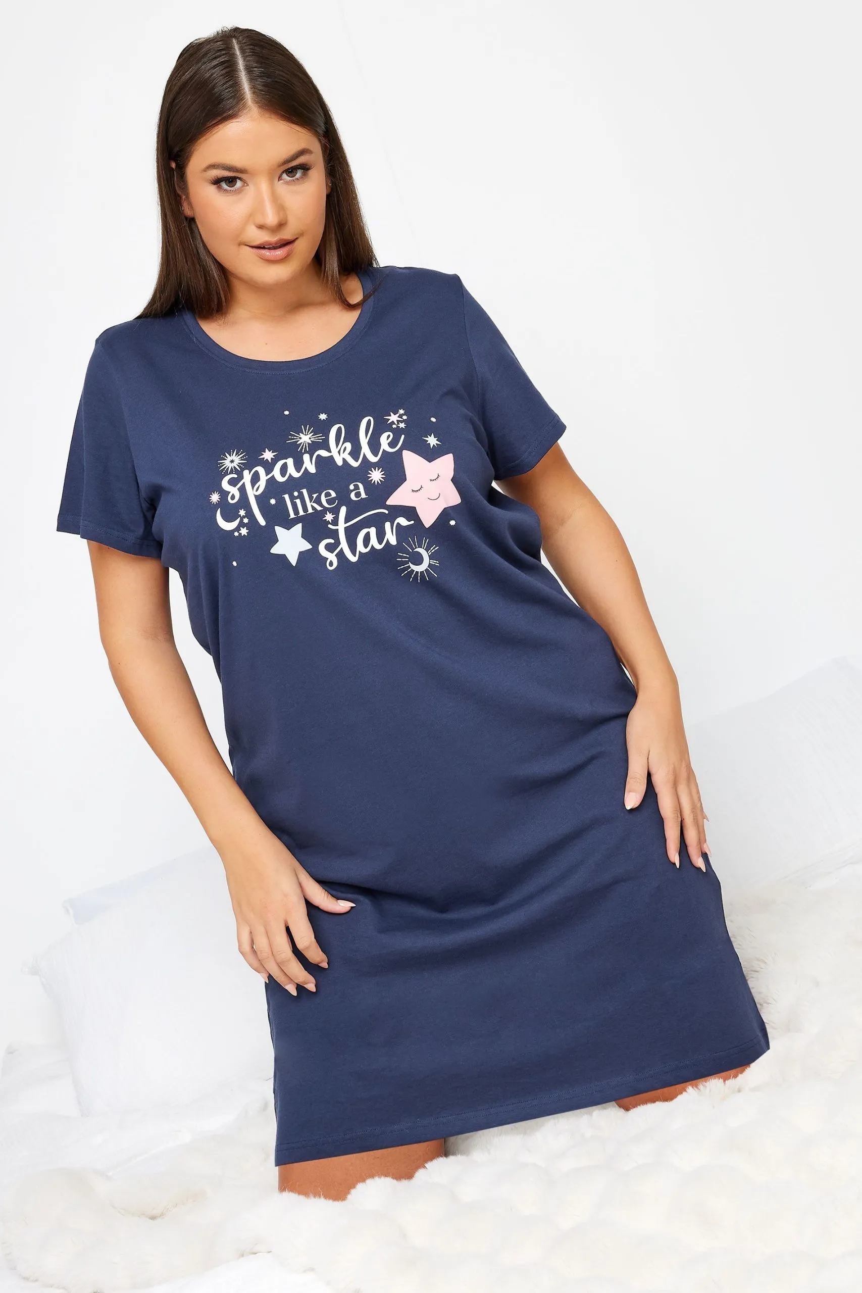 'Sparkle Like A Star' Slogan Nightdress