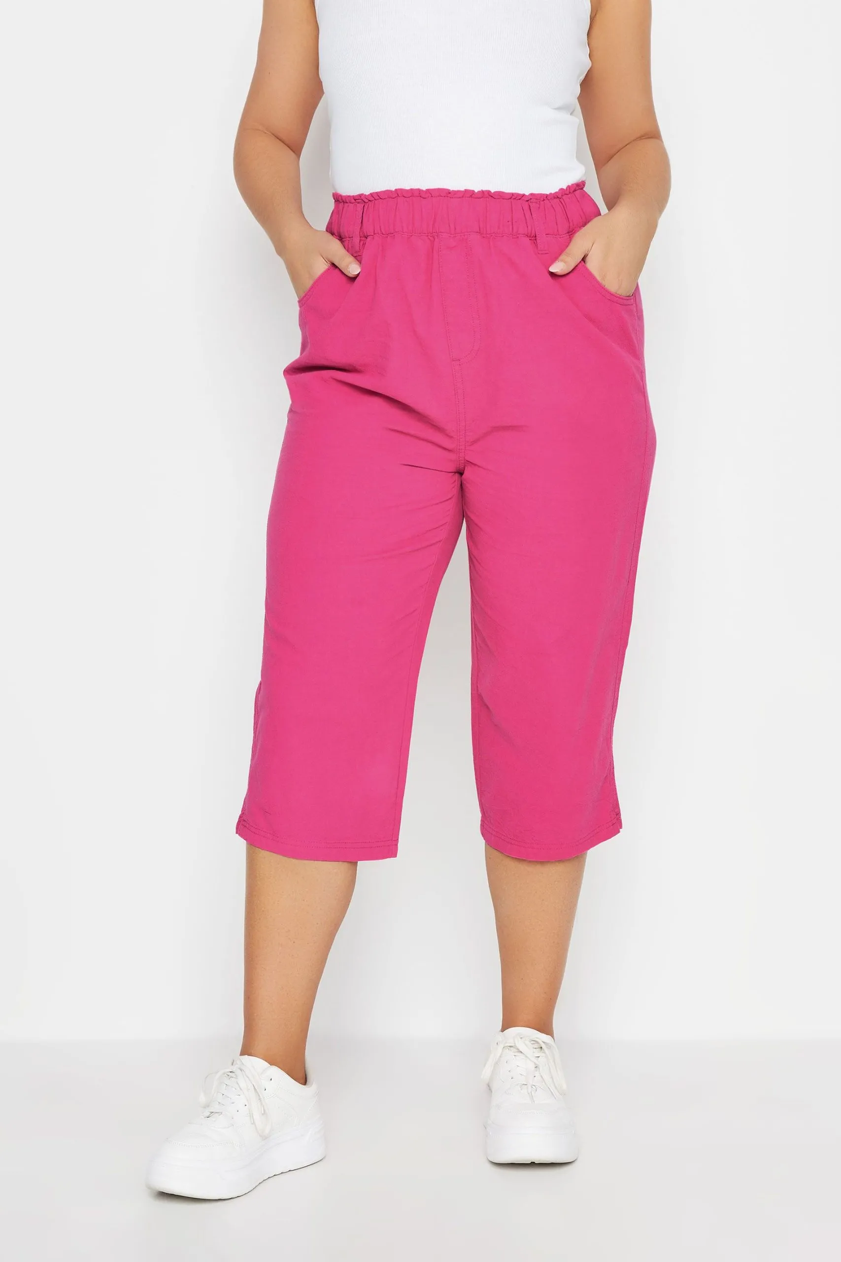 Cropped Cotton Trousers