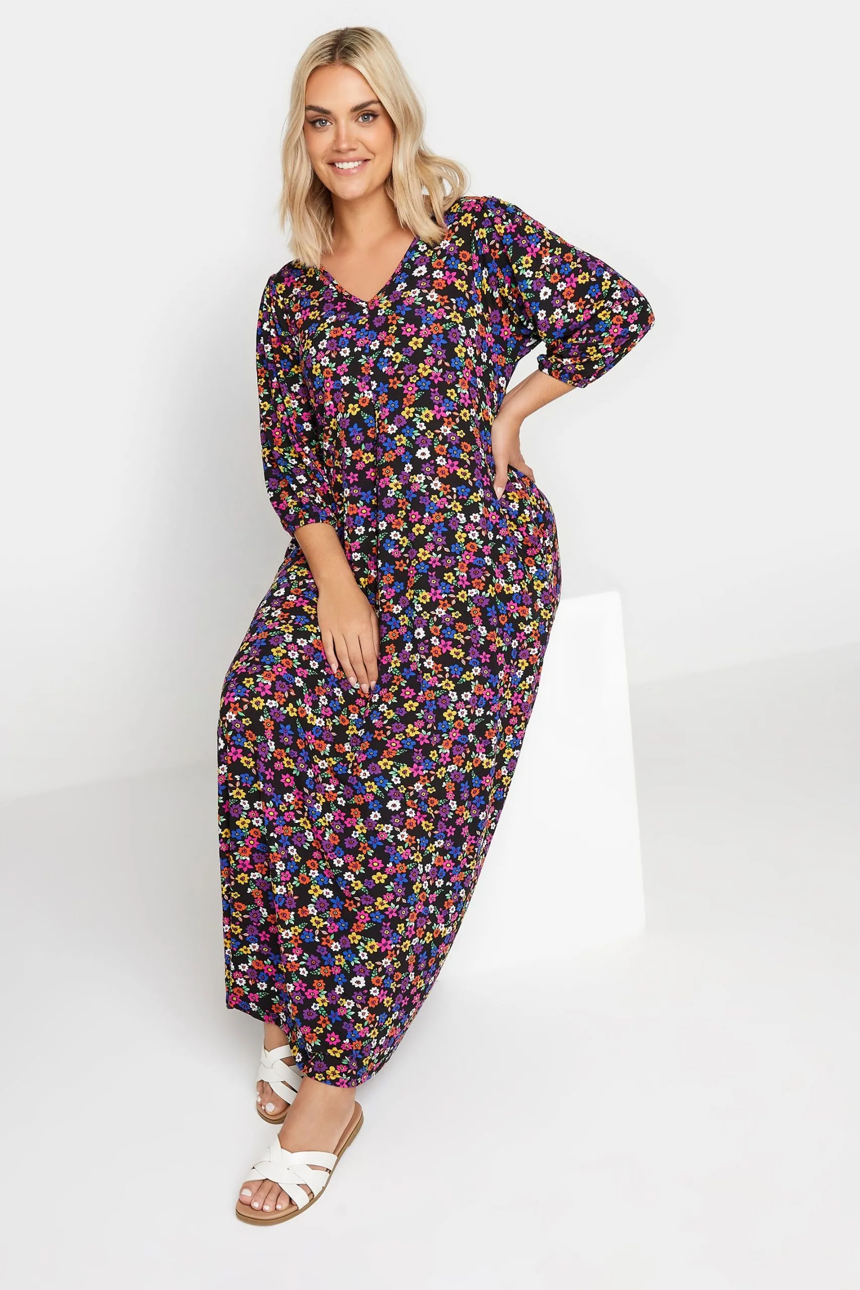 Printed Swing Maxi Dress