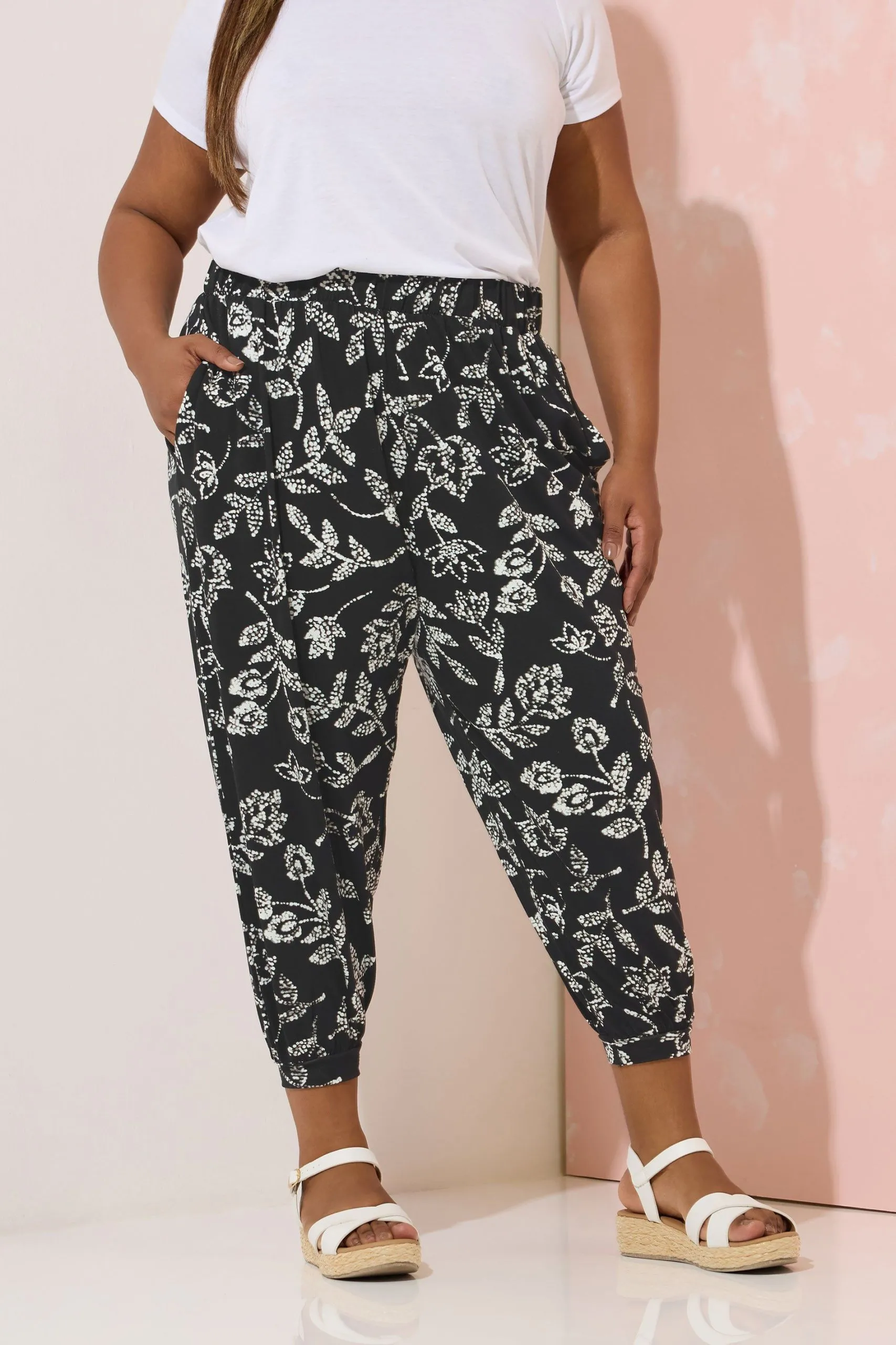 Cropped Harem Trousers