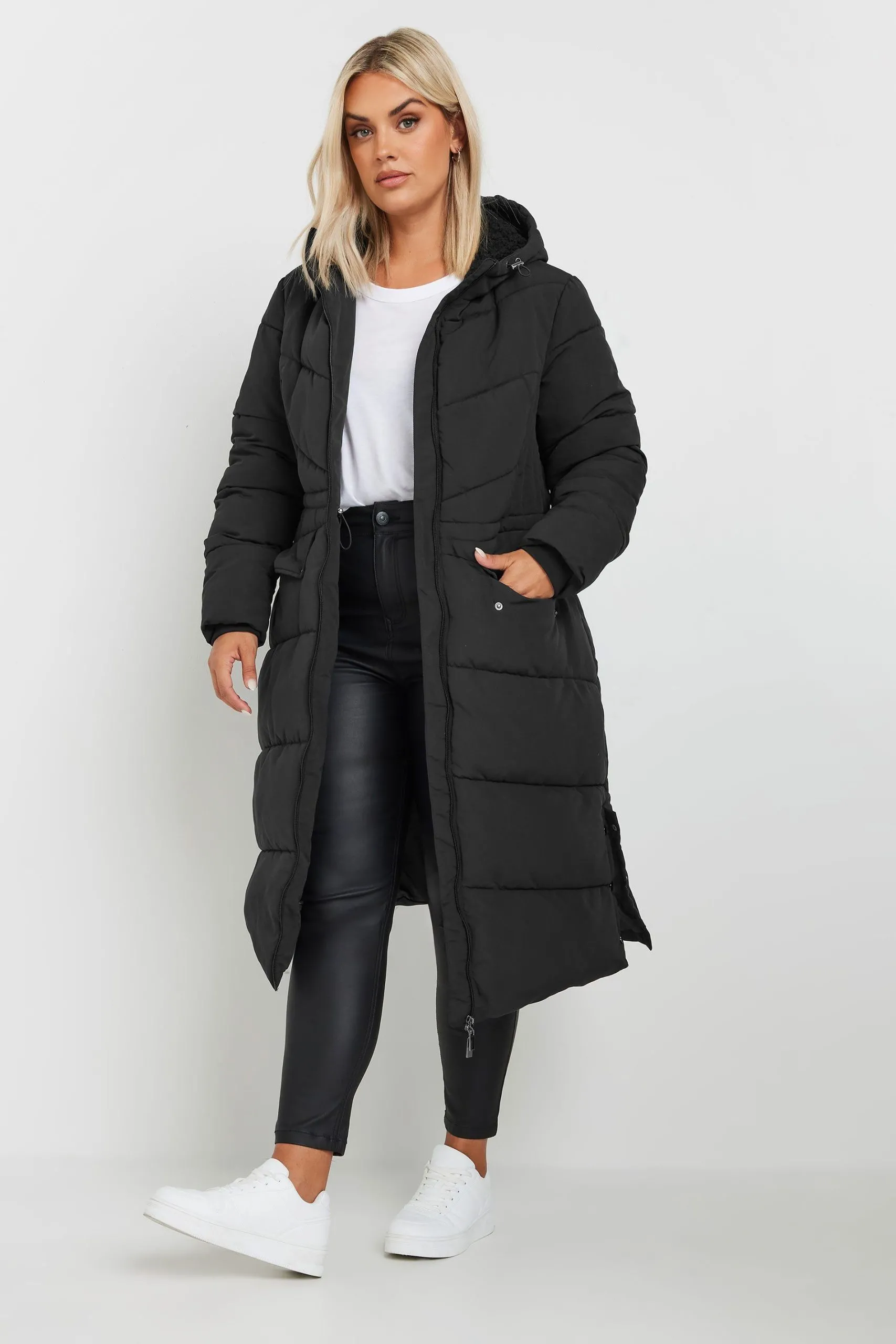 Borg Hooded Padded Coat
