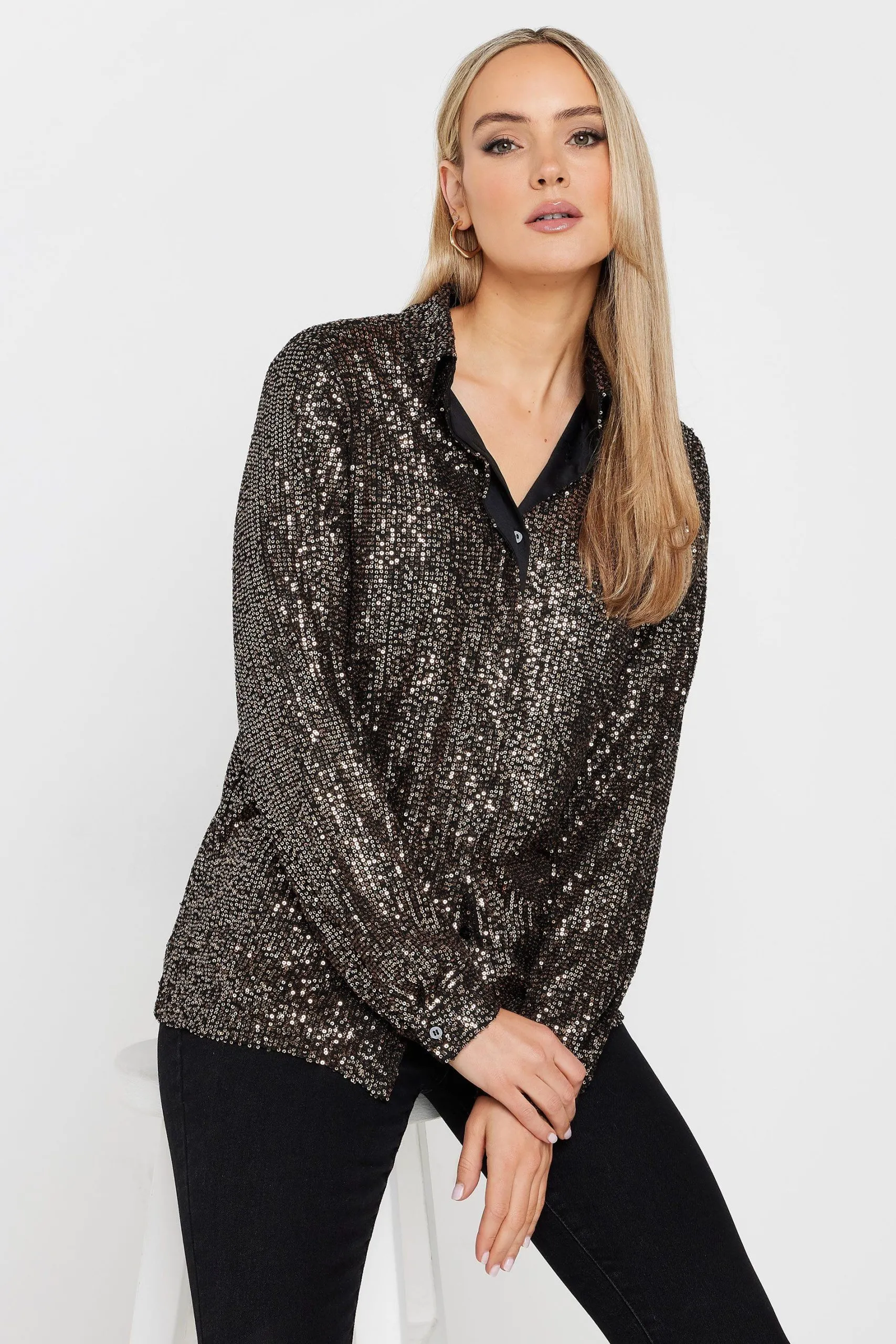 Tall Sequin Shirt