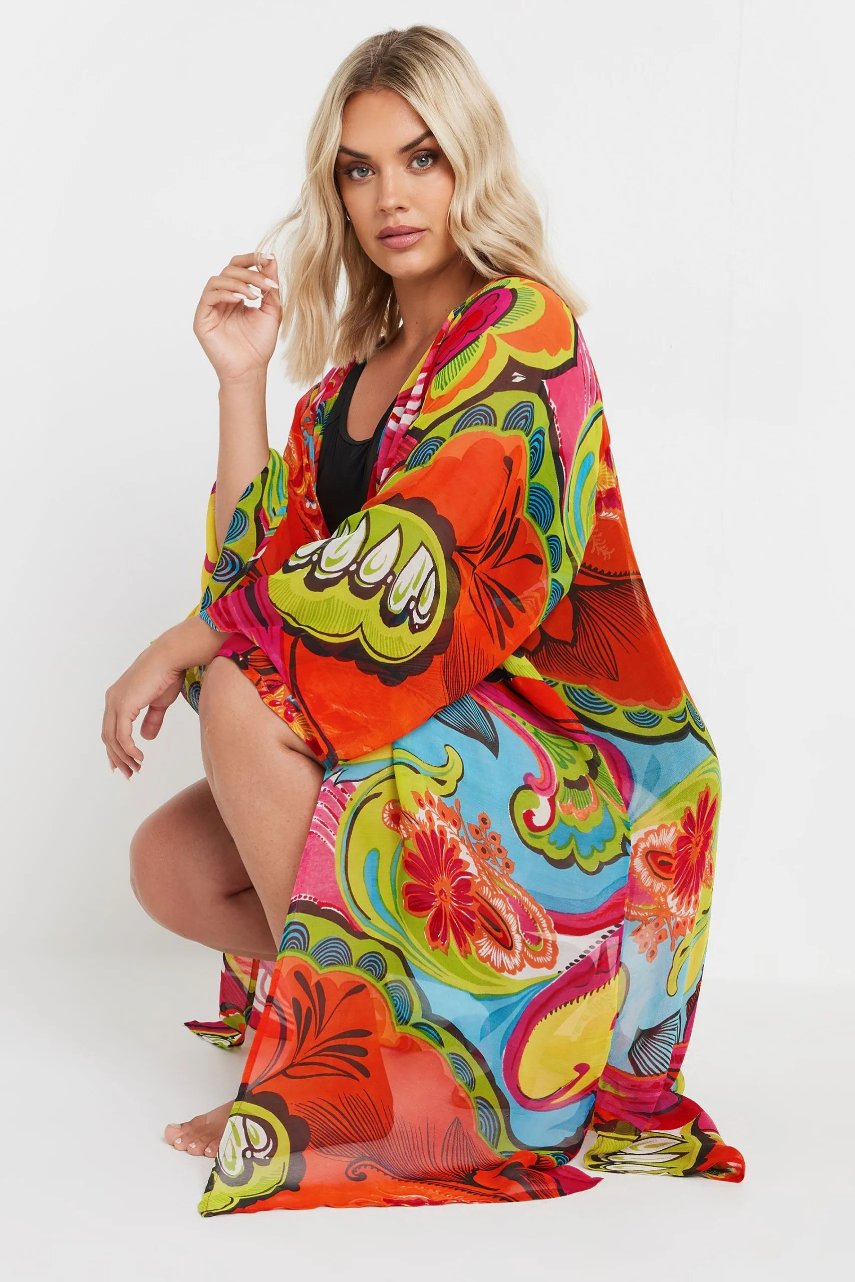 Abstract Print Beach Shirt