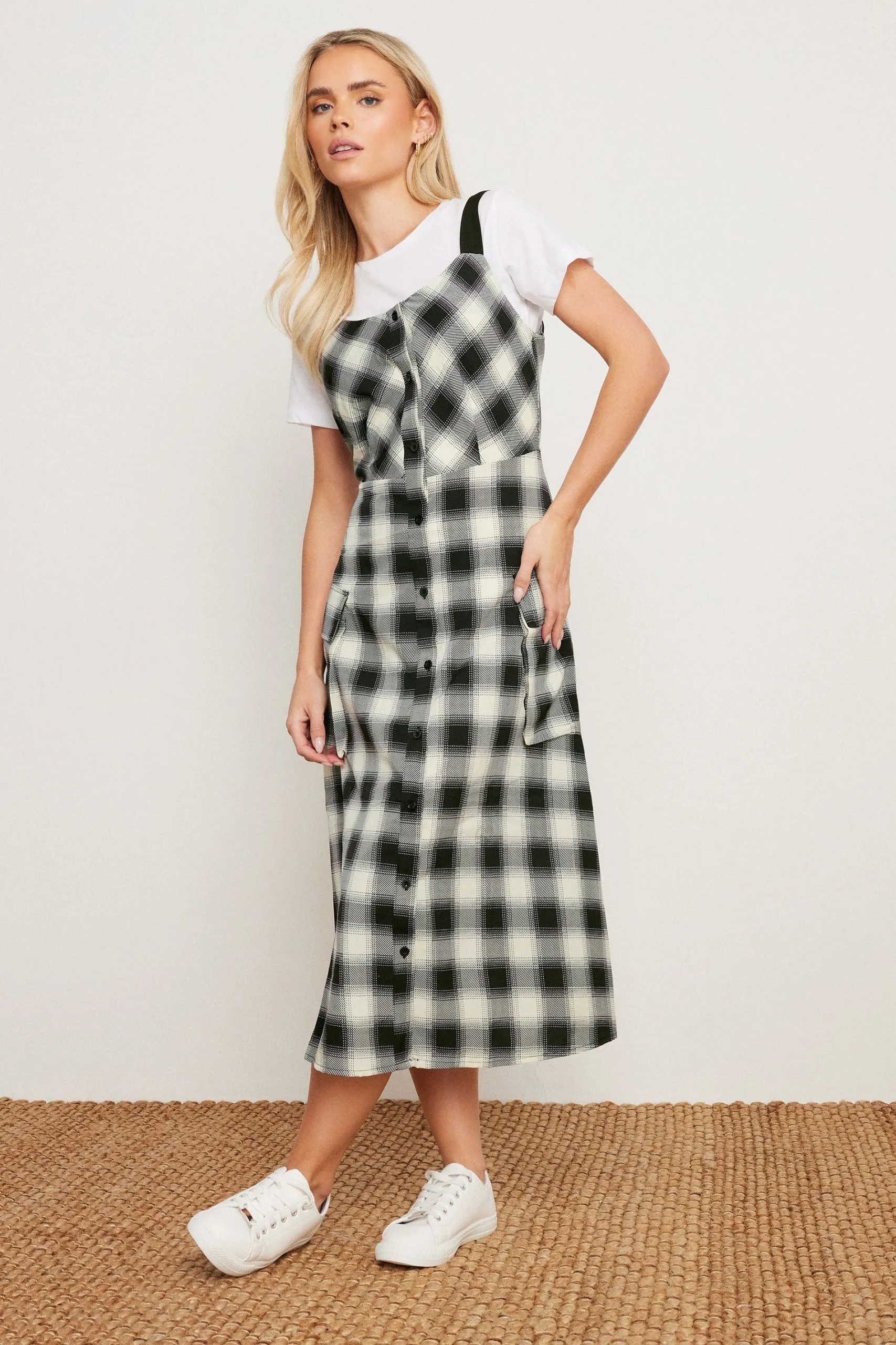 Petite Strappy Midi Dress