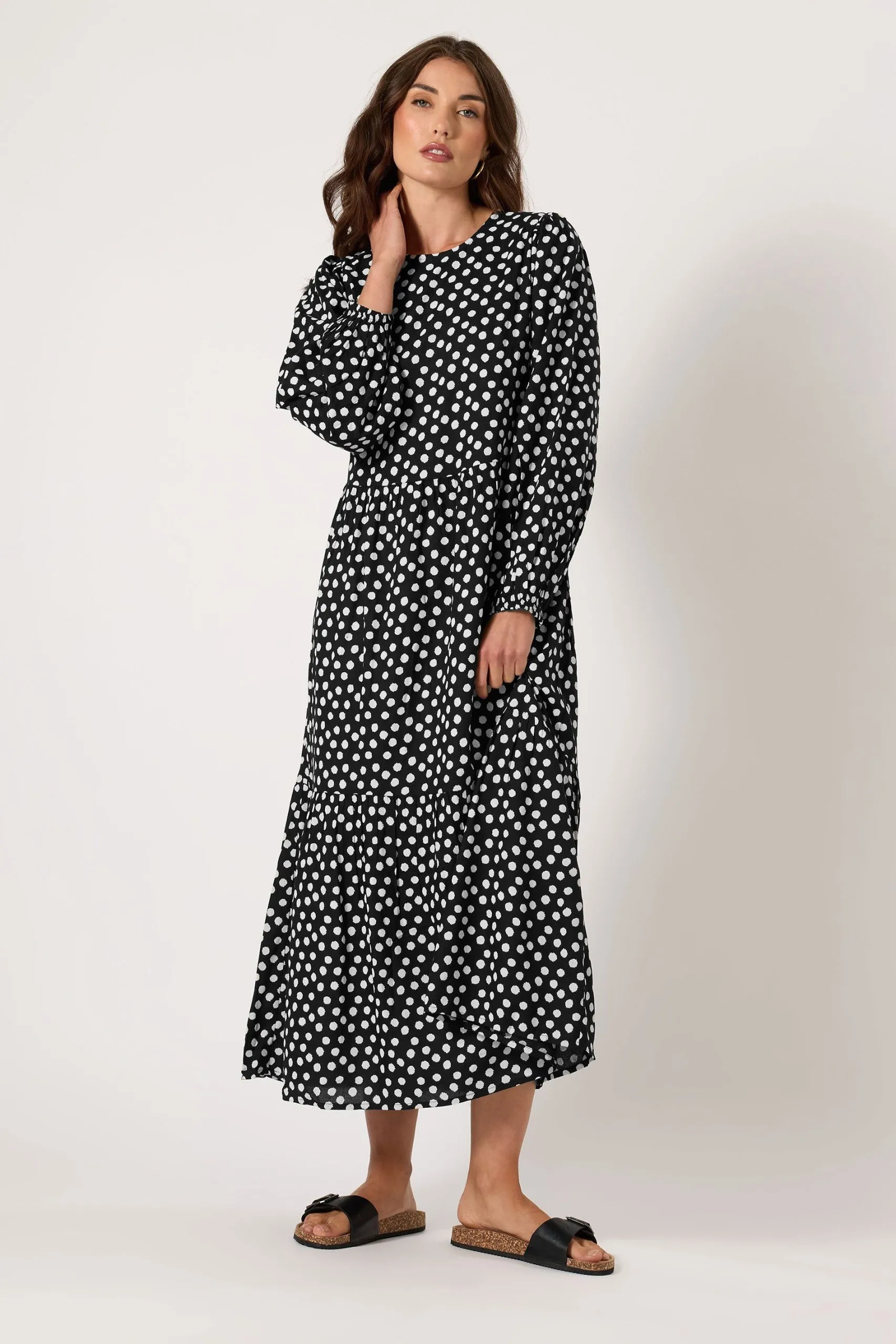 Tall Spotted Smock Dress