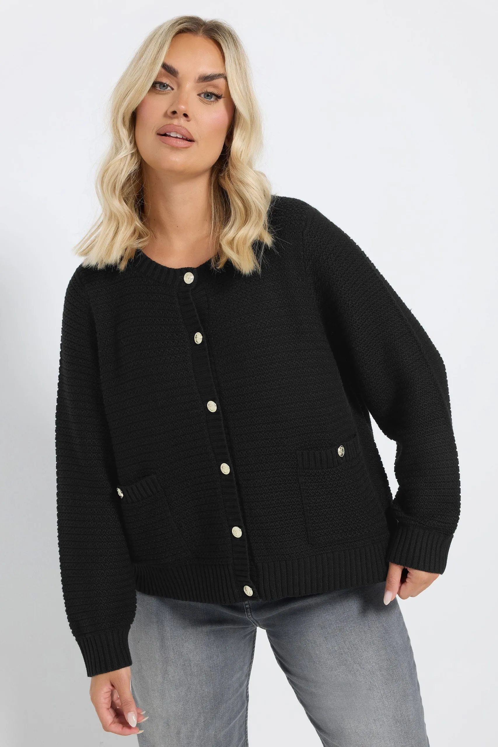 Button Through Pocket Cardigan