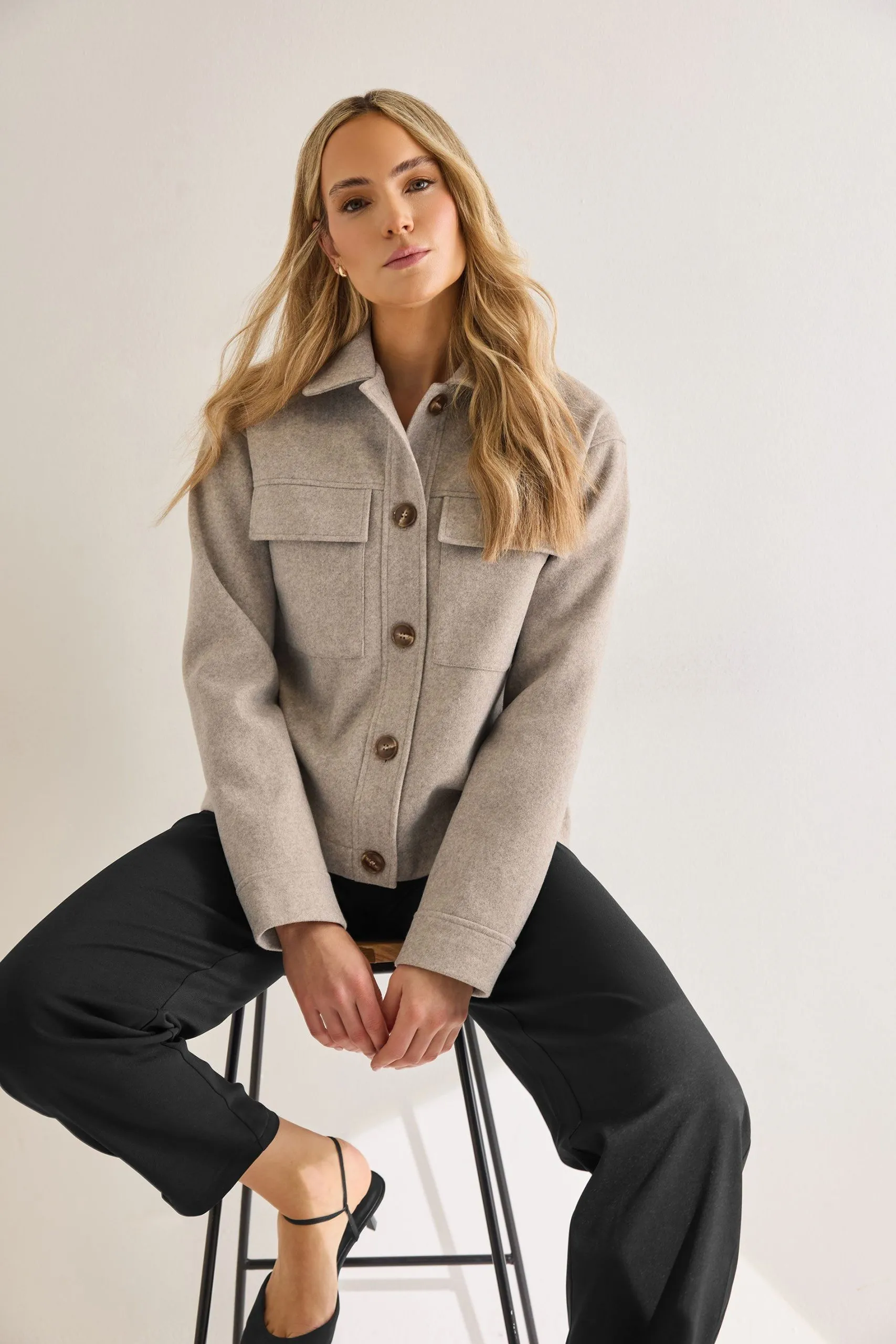 Tall Soft Touch Pocket Jacket