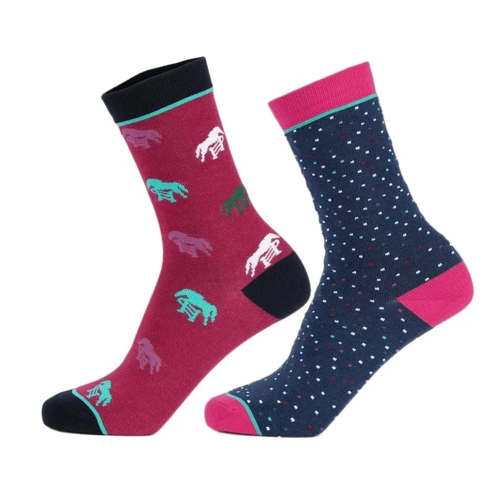 Horse Bamboo Socks Pack of 2