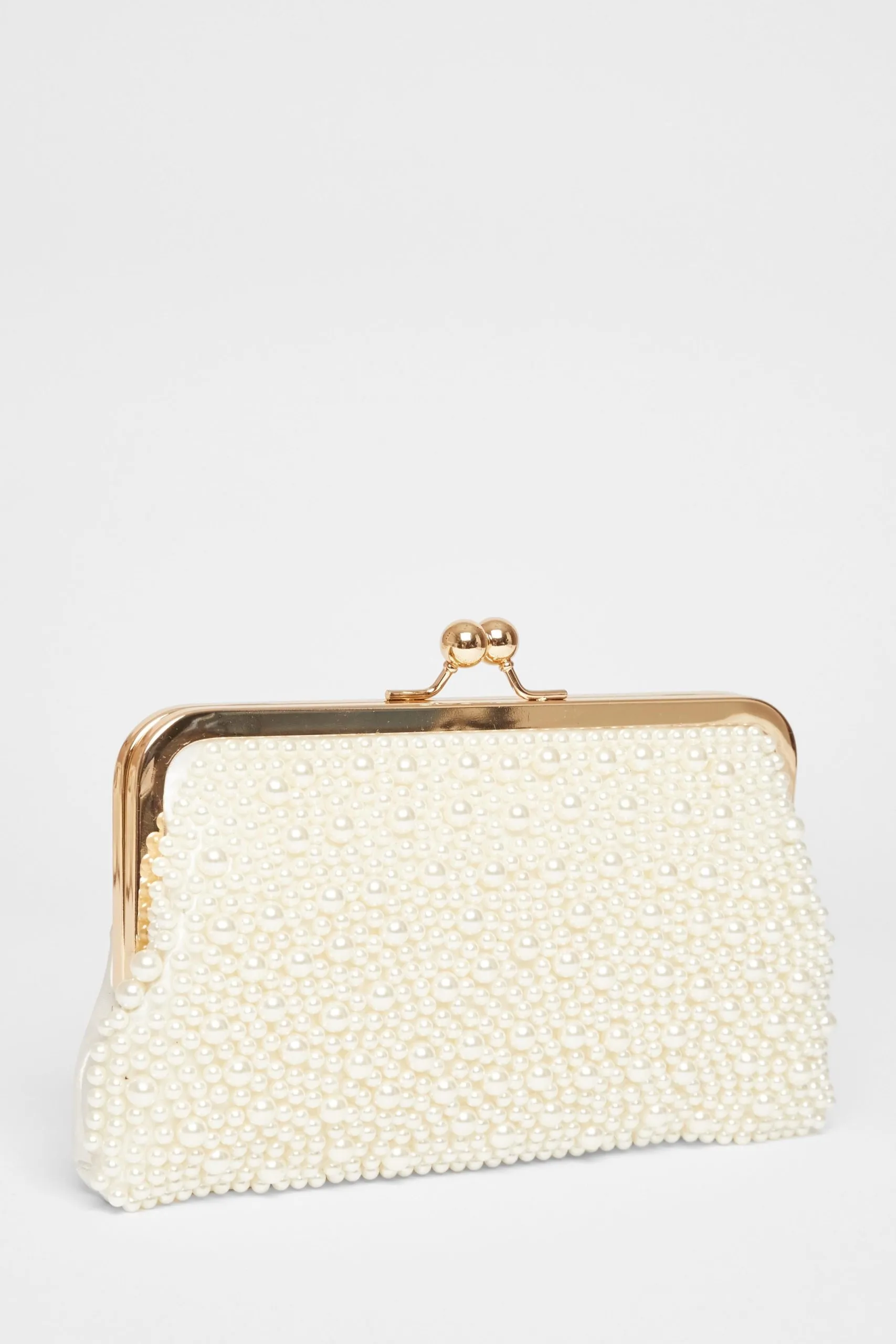 White Pearl Pouch Bag