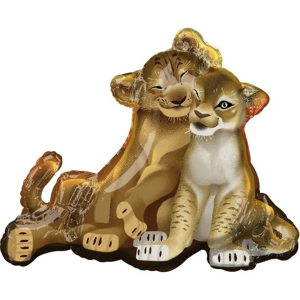 Mini Simba And Nala Foil Balloon