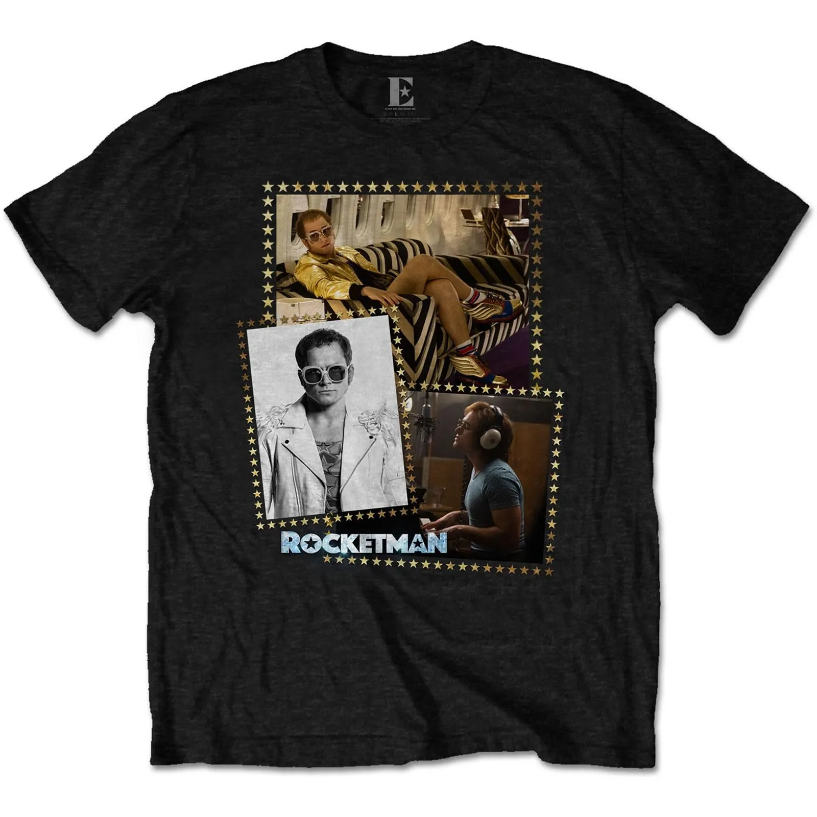 Rocket Man Montage Cotton T-Shirt