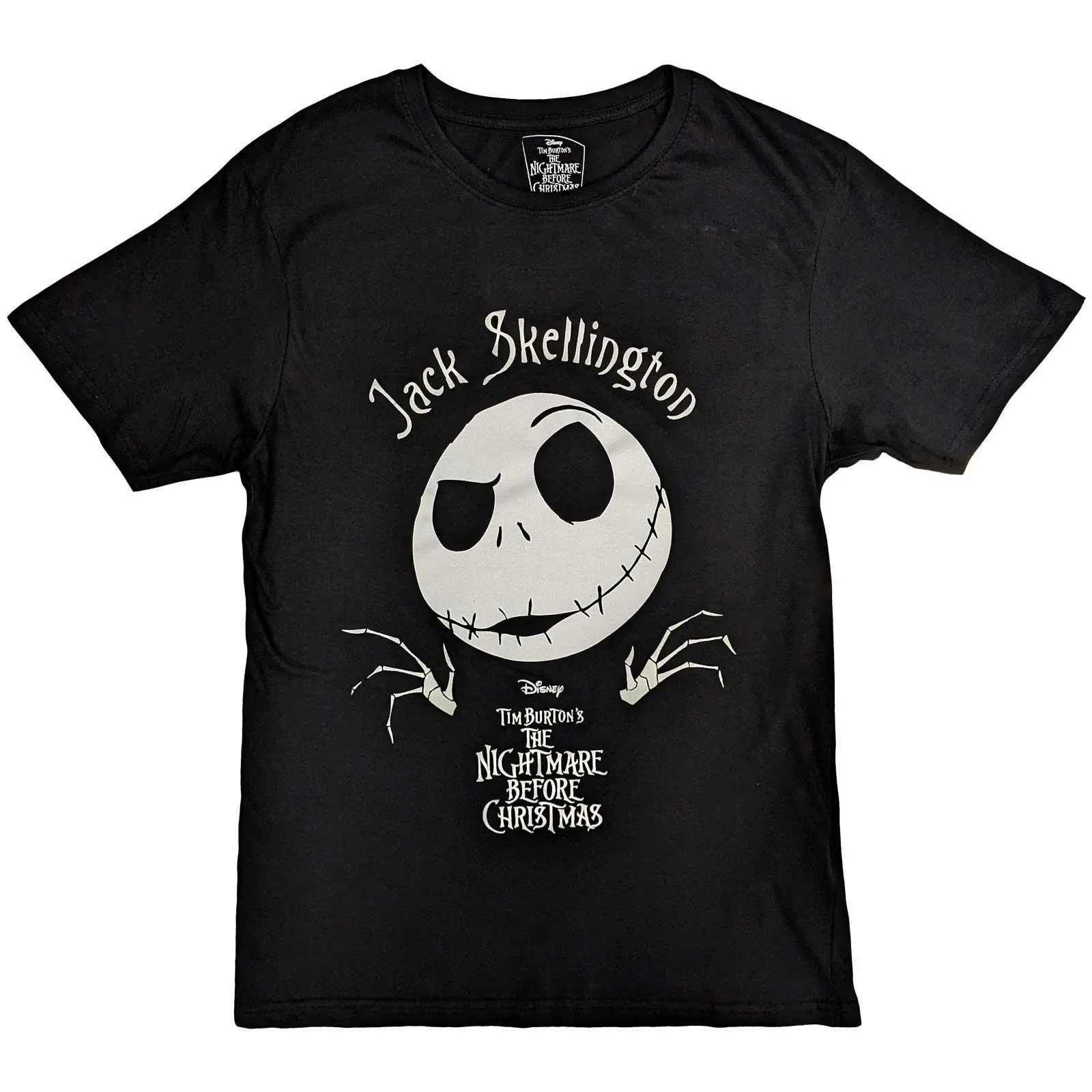 Jack Skellington Head Cotton Embellished T-Shirt