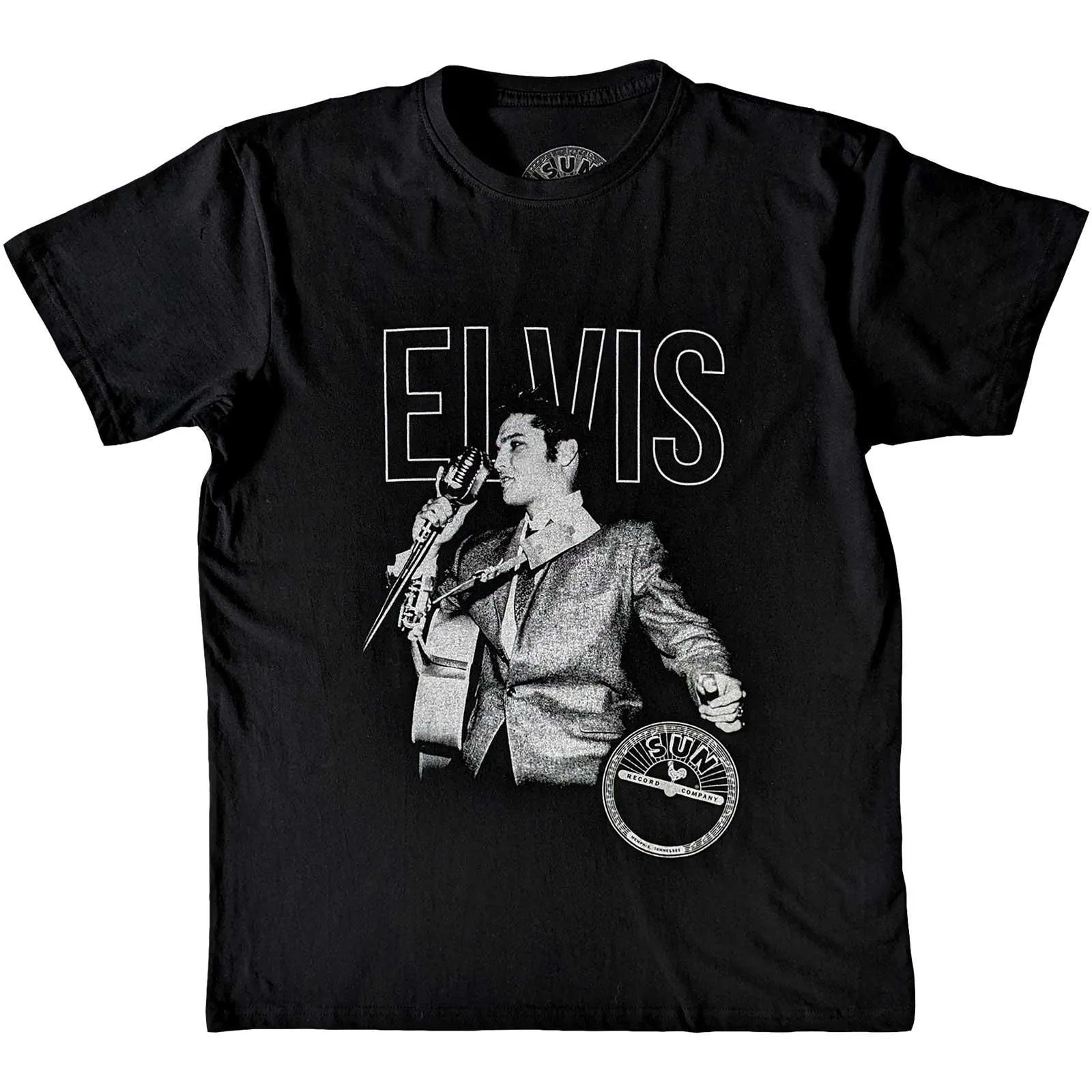 Live Elvis Presley Portrait T-Shirt