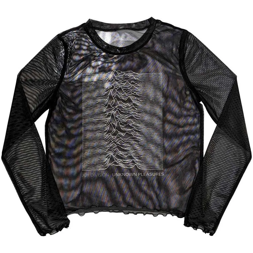 Unknown Pleasures Long-Sleeved Crop T-Shirt